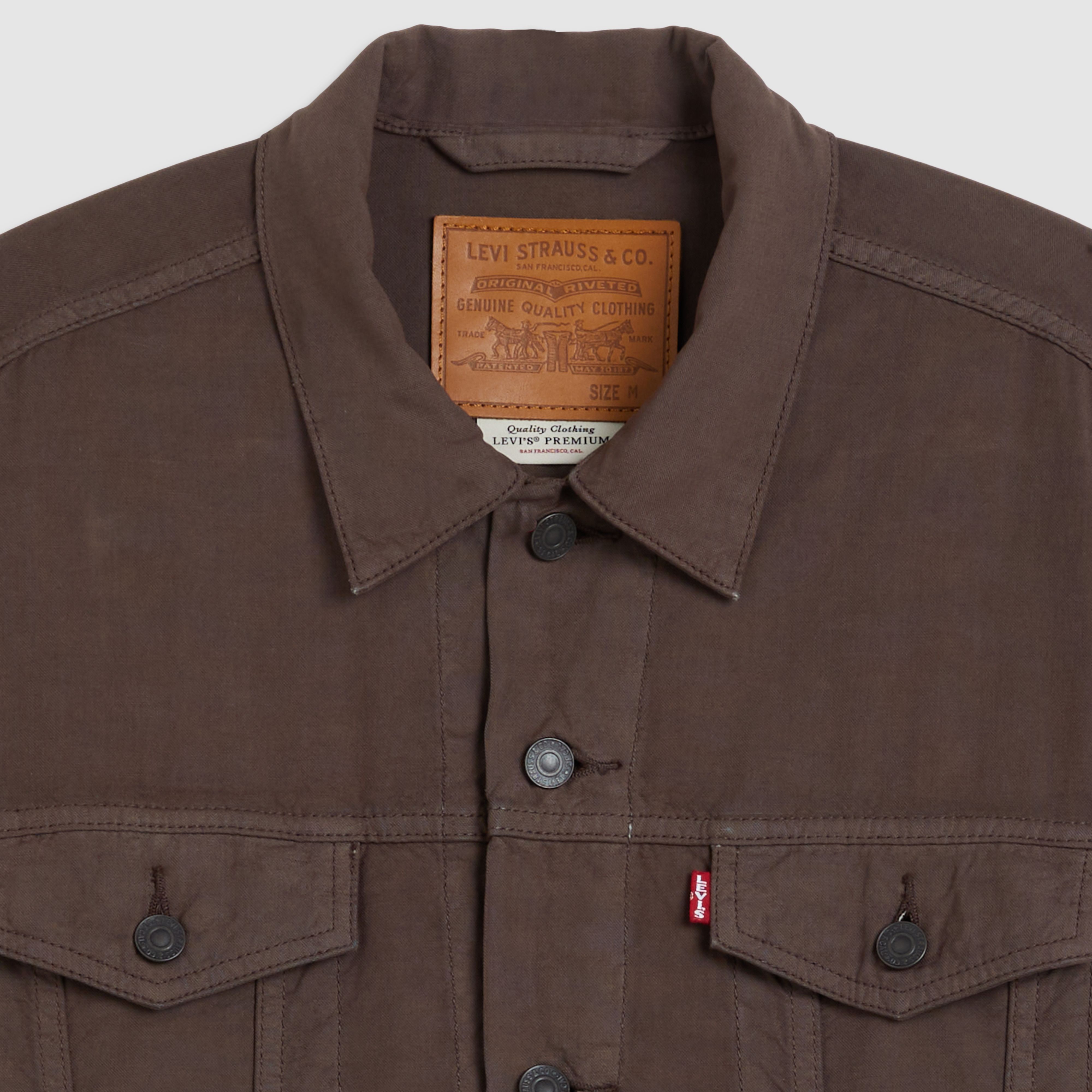 Cotton Linen Trucker Jacket - Brown | Levi's® US