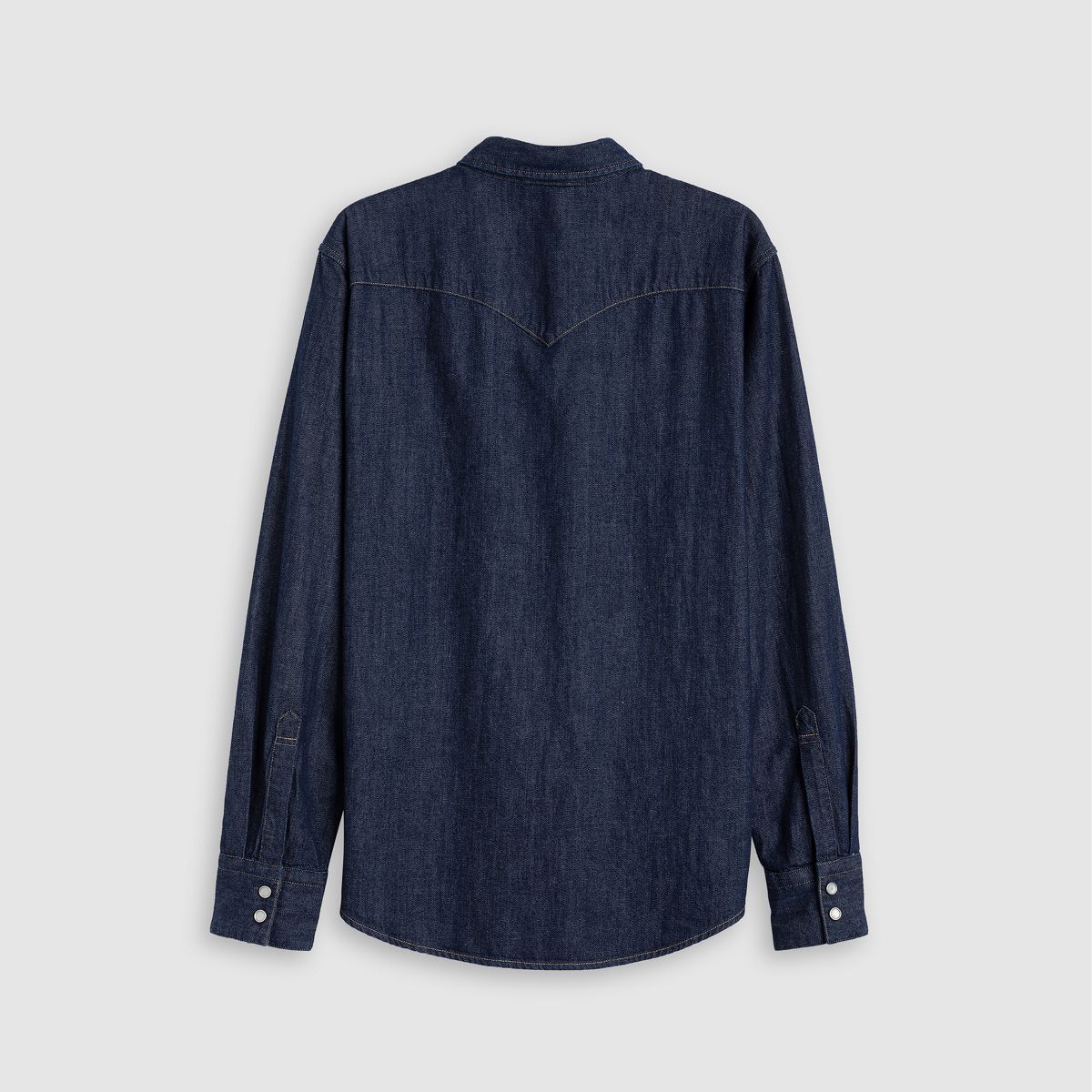 Barstow Standard Western Denim Shirt — Red Cast Rinse - Dark Wash