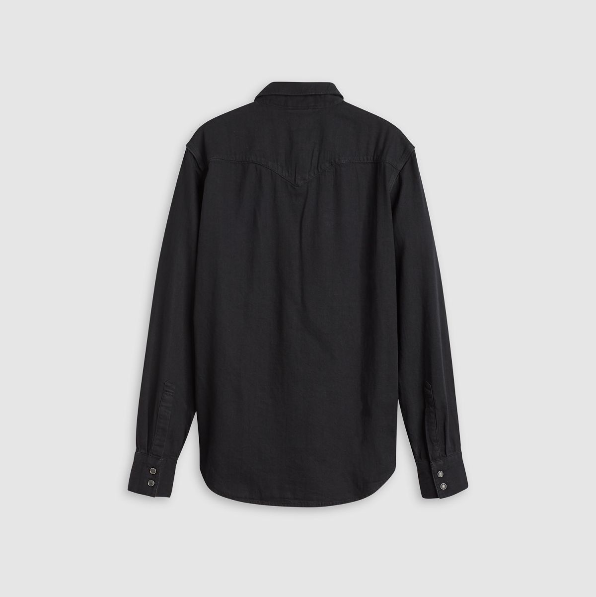 Barstow Standard Western Denim Shirt — Marble Black - Black