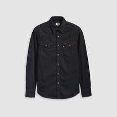Barstow Standard Western Denim Shirt — Marble Black - Black 6