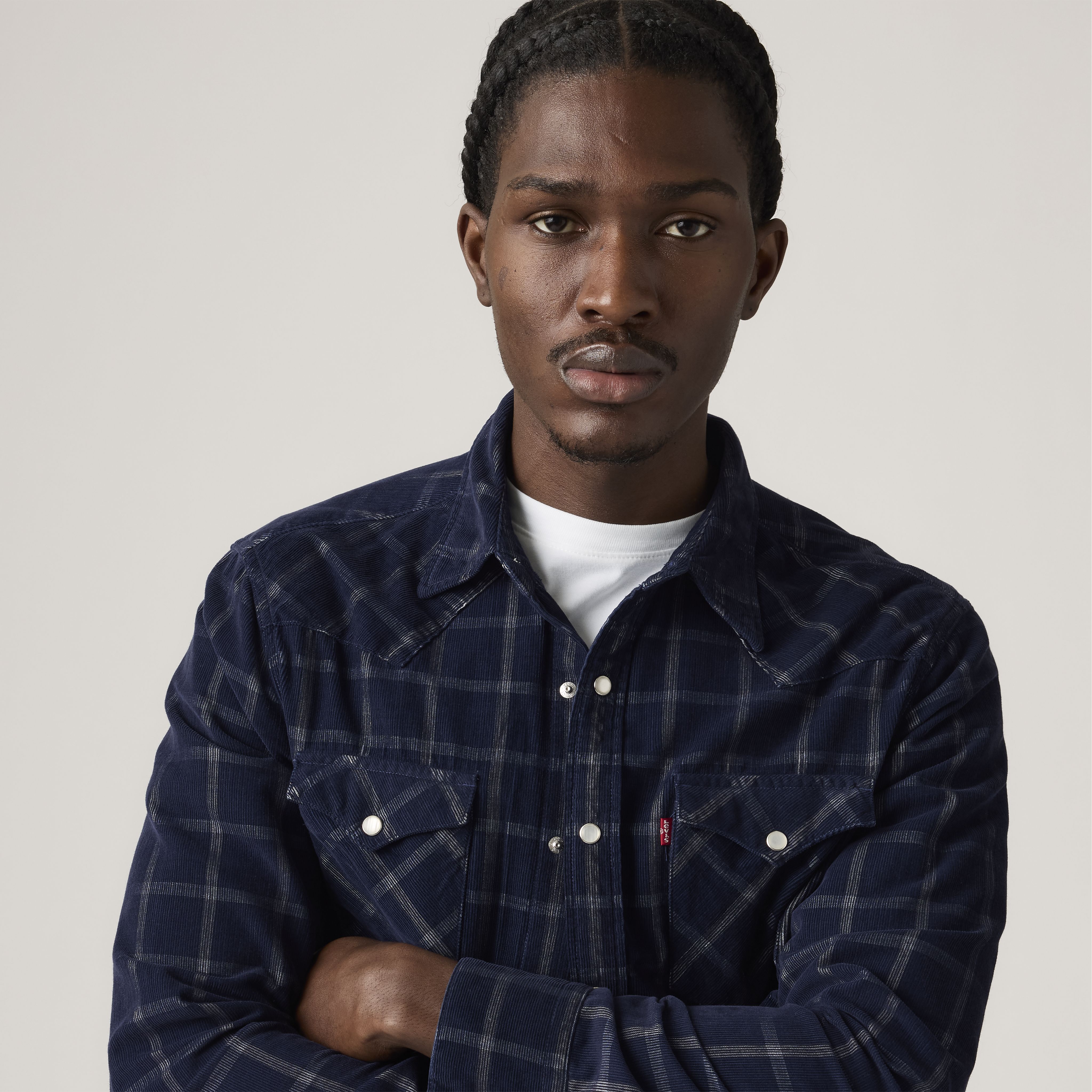 Barstow Standard Fit Western Corduroy Shirt 4