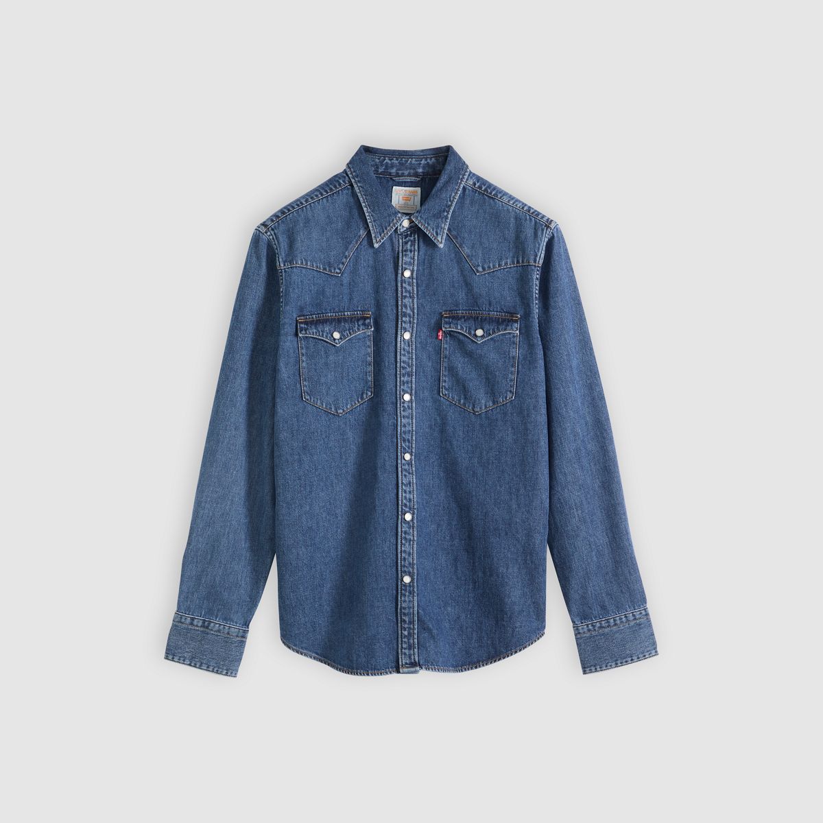 Barstow Standard Western Denim Shirt — Solucell Western - Medium Wash