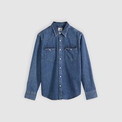 Barstow Standard Western Denim Shirt — Solucell Western - Medium Wash 5