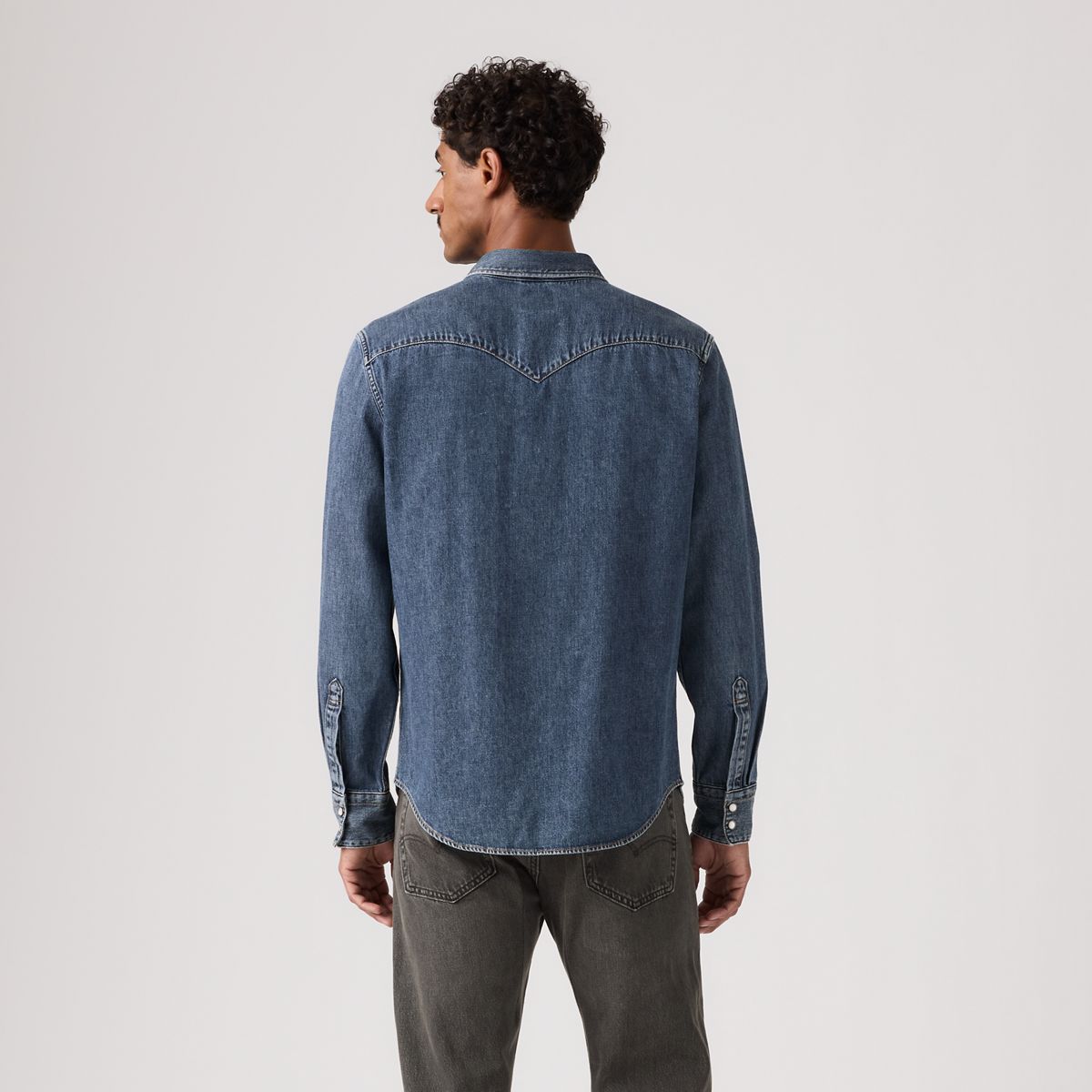 Barstow Standard Western Denim Shirt — Solucell Western - Medium Wash