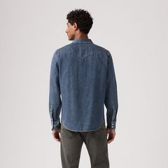 Barstow Standard Western Denim Shirt — Solucell Western - Medium Wash 4
