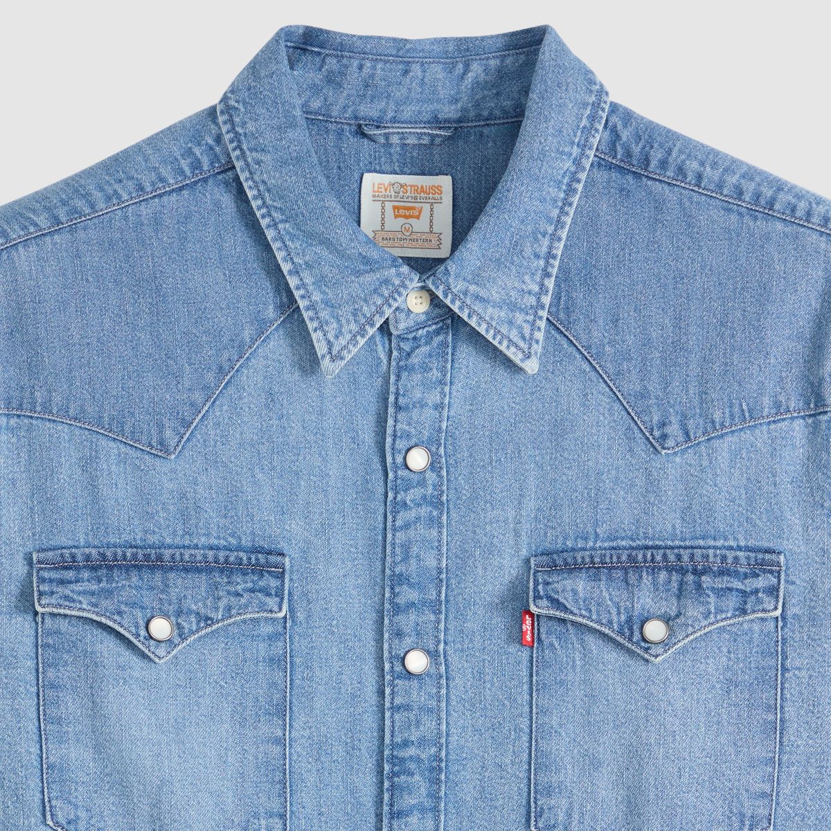 Barstow Standard Western Denim Shirt — Blue Sky Mountian Light - Light Wash