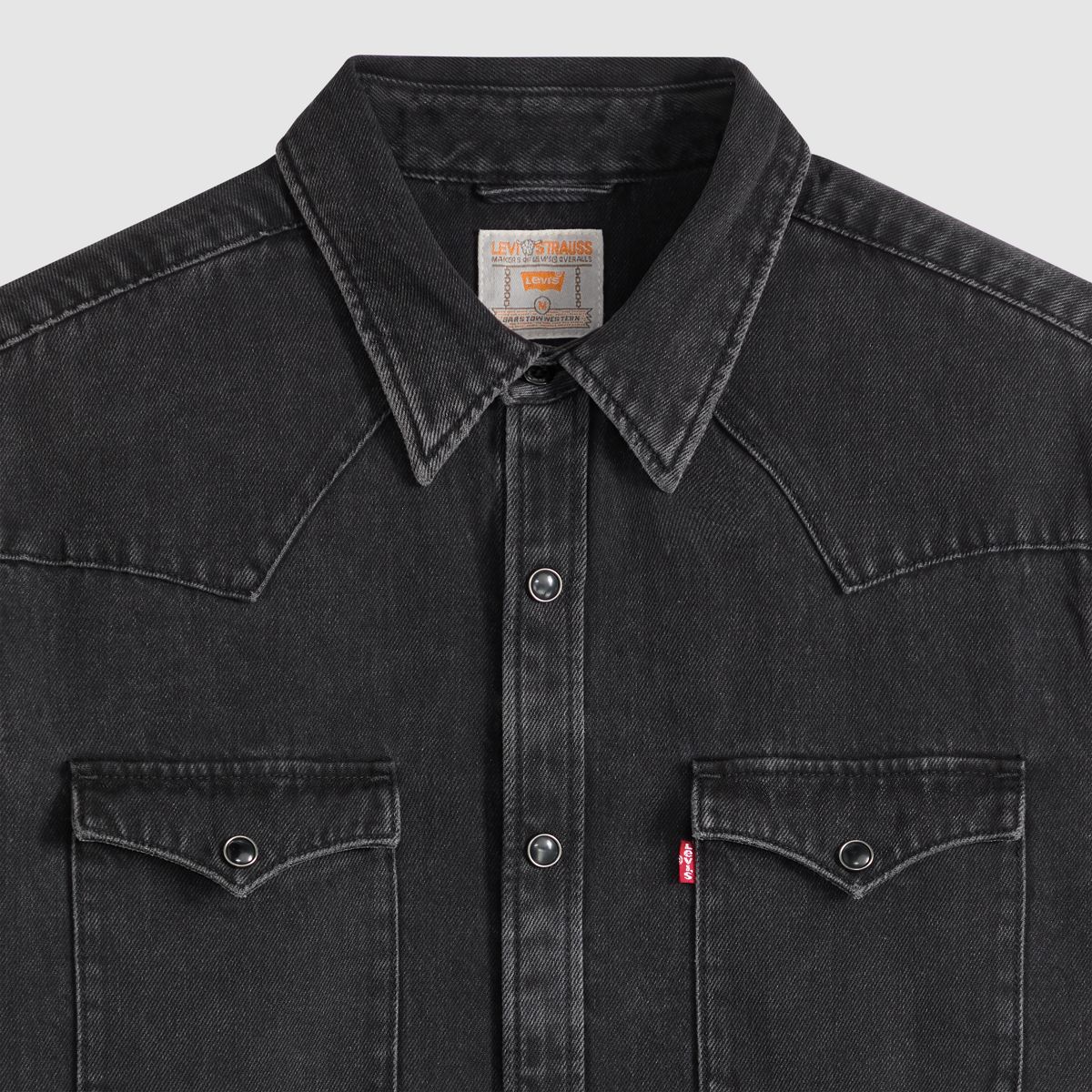 Barstow Standard Western Denim Shirt — Thermodapt Black - Black