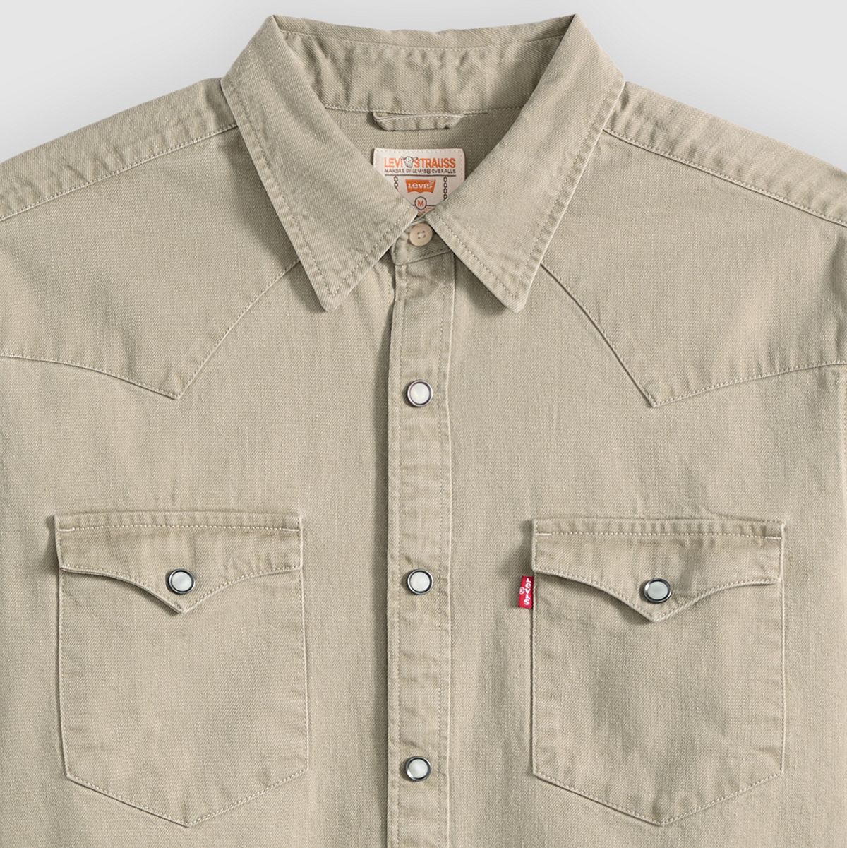 Barstow Standard Western Denim Shirt — Parris Summers Garment Dye - Tan