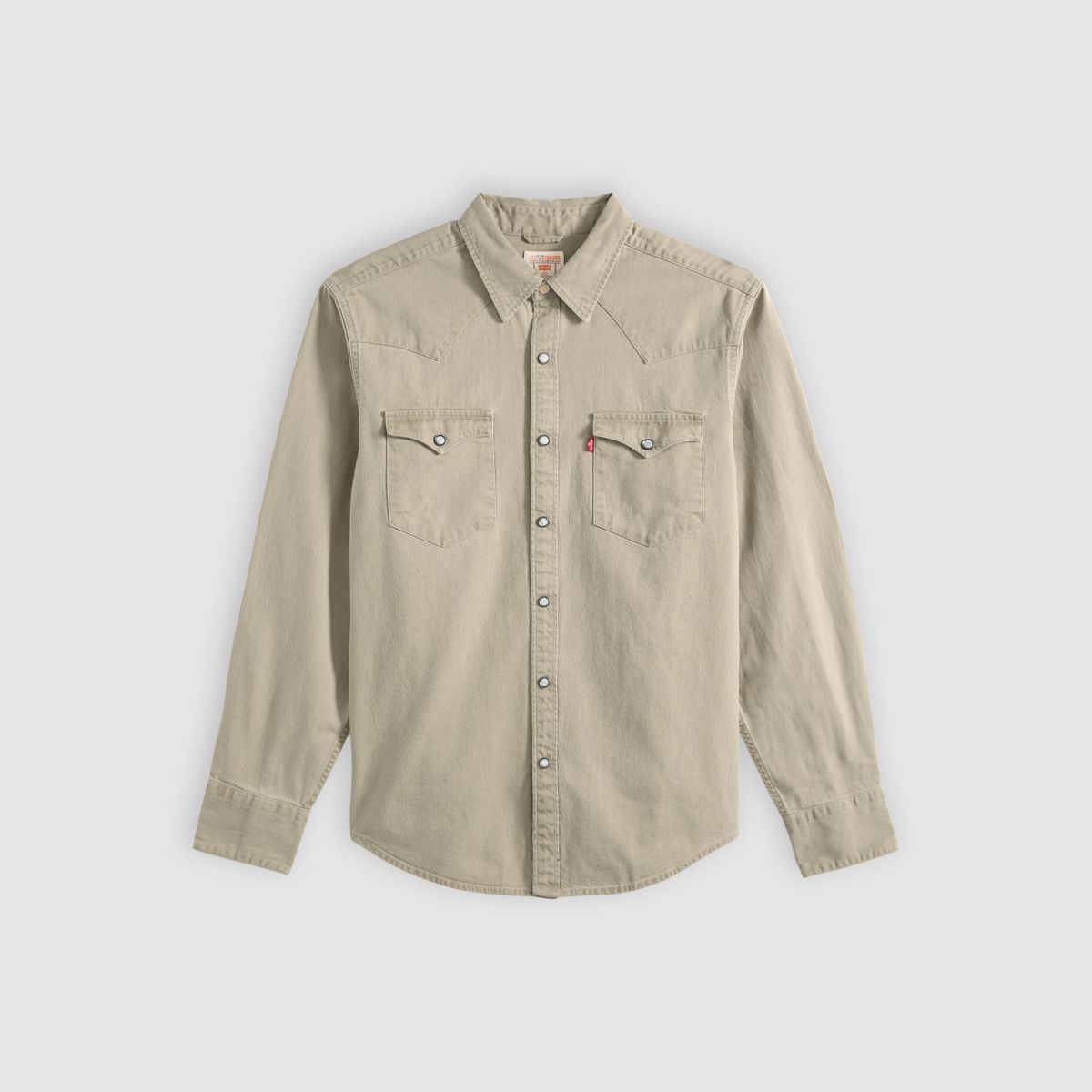 Barstow Standard Western Denim Shirt — Parris Summers Garment Dye - Tan