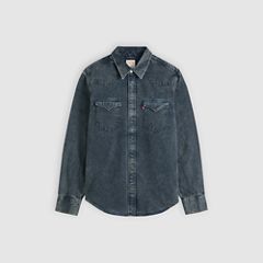 Barstow Standard Western Denim Shirt — Midnight Blue/Black Denim - Dark Wash 5