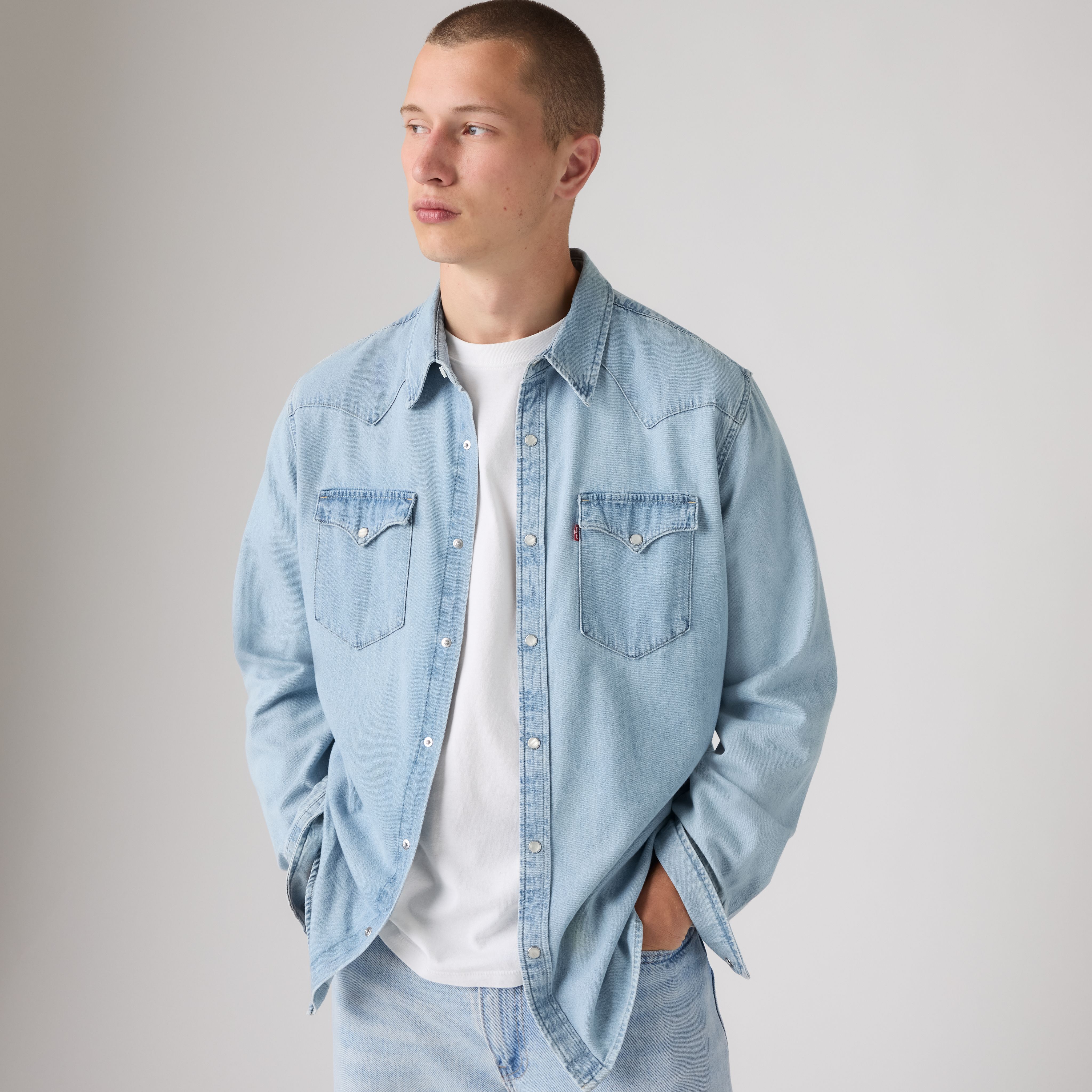 Classic Standard Western Denim Shirt 1