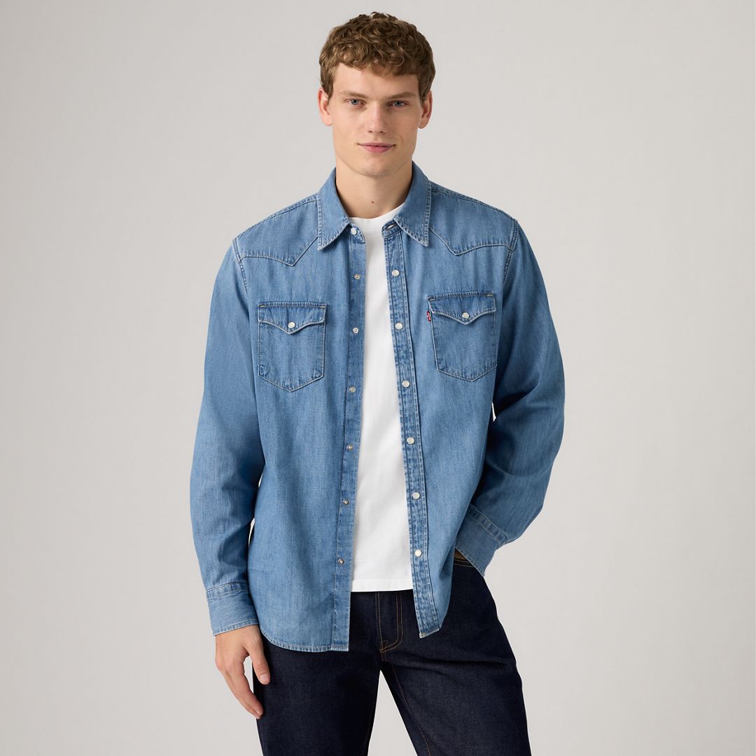 Levi's Classic Standard Western Denim Shirt - Men's L