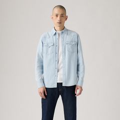 Classic Western Denim Shirt — Evergreen Lt Chambray - Blue 2