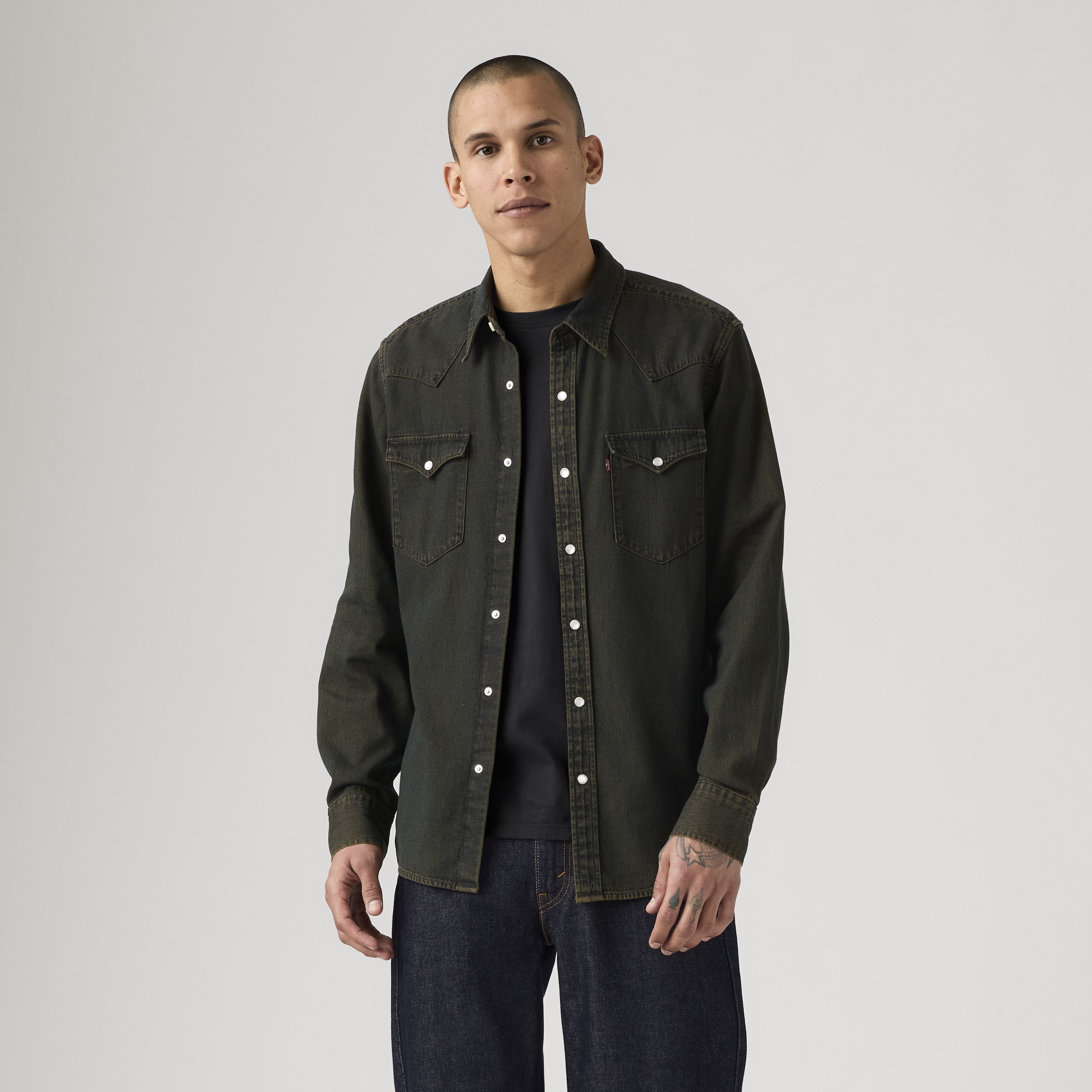 Camicia western classica taglio standard 2