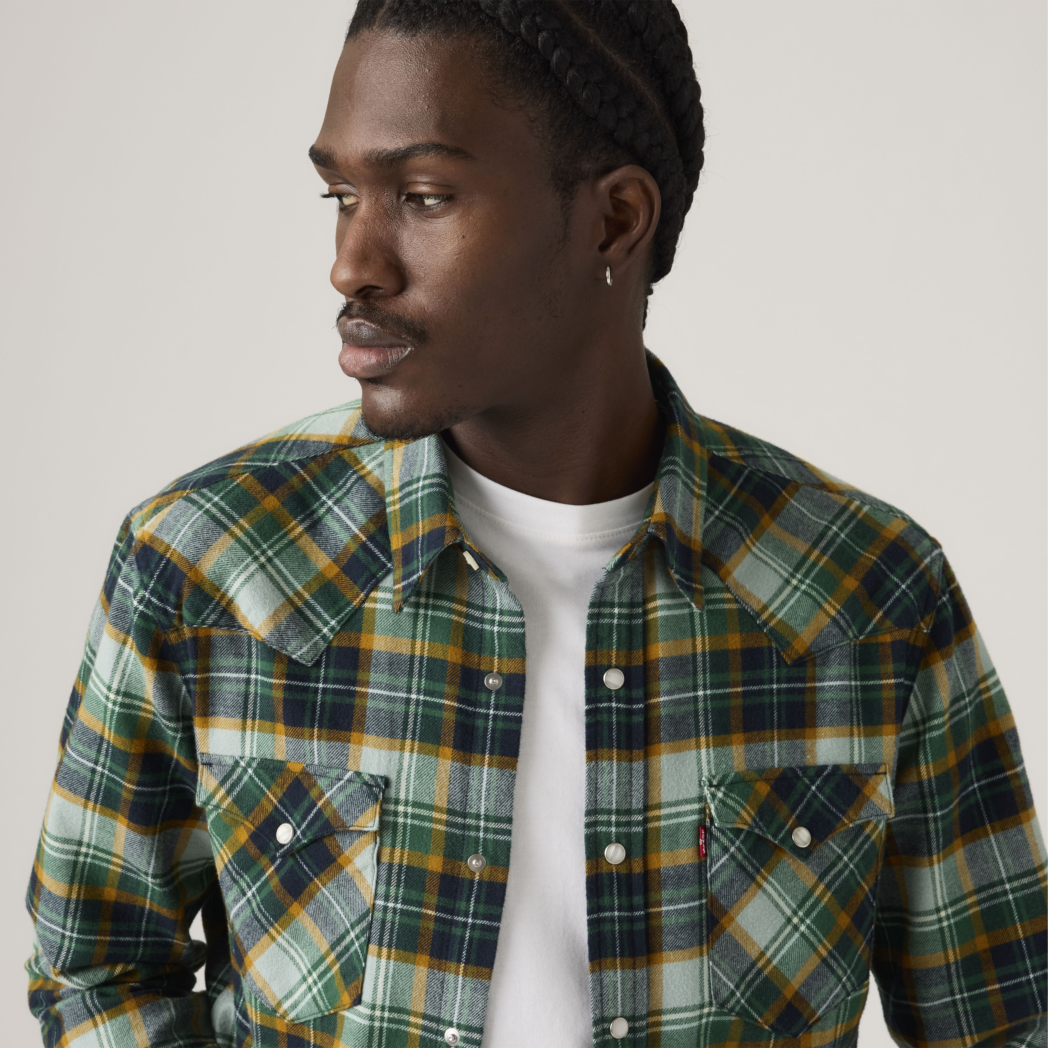 Classic Standard Fit Western Flannel Shirt 4