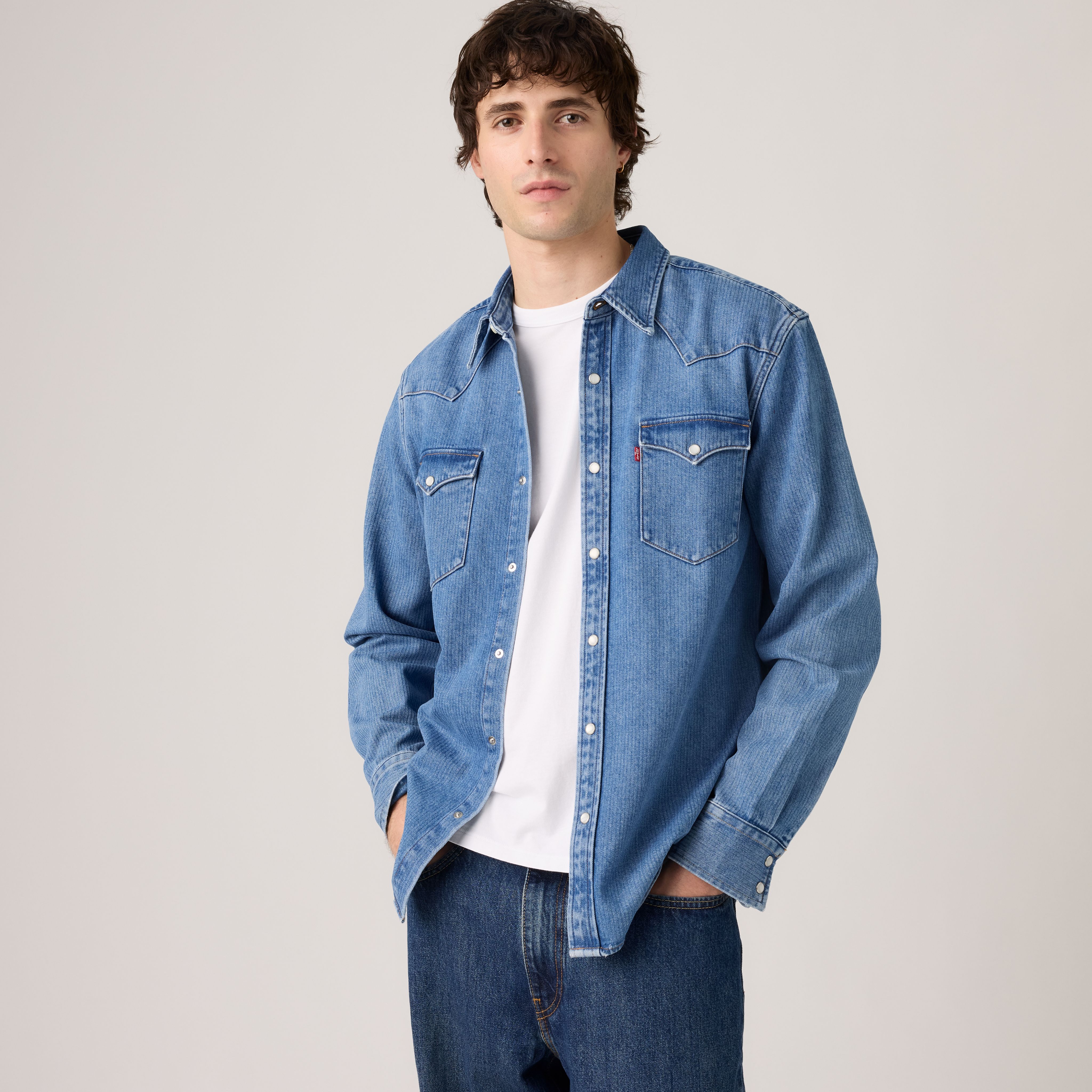 Classic Standard Western Denim Shirt 1