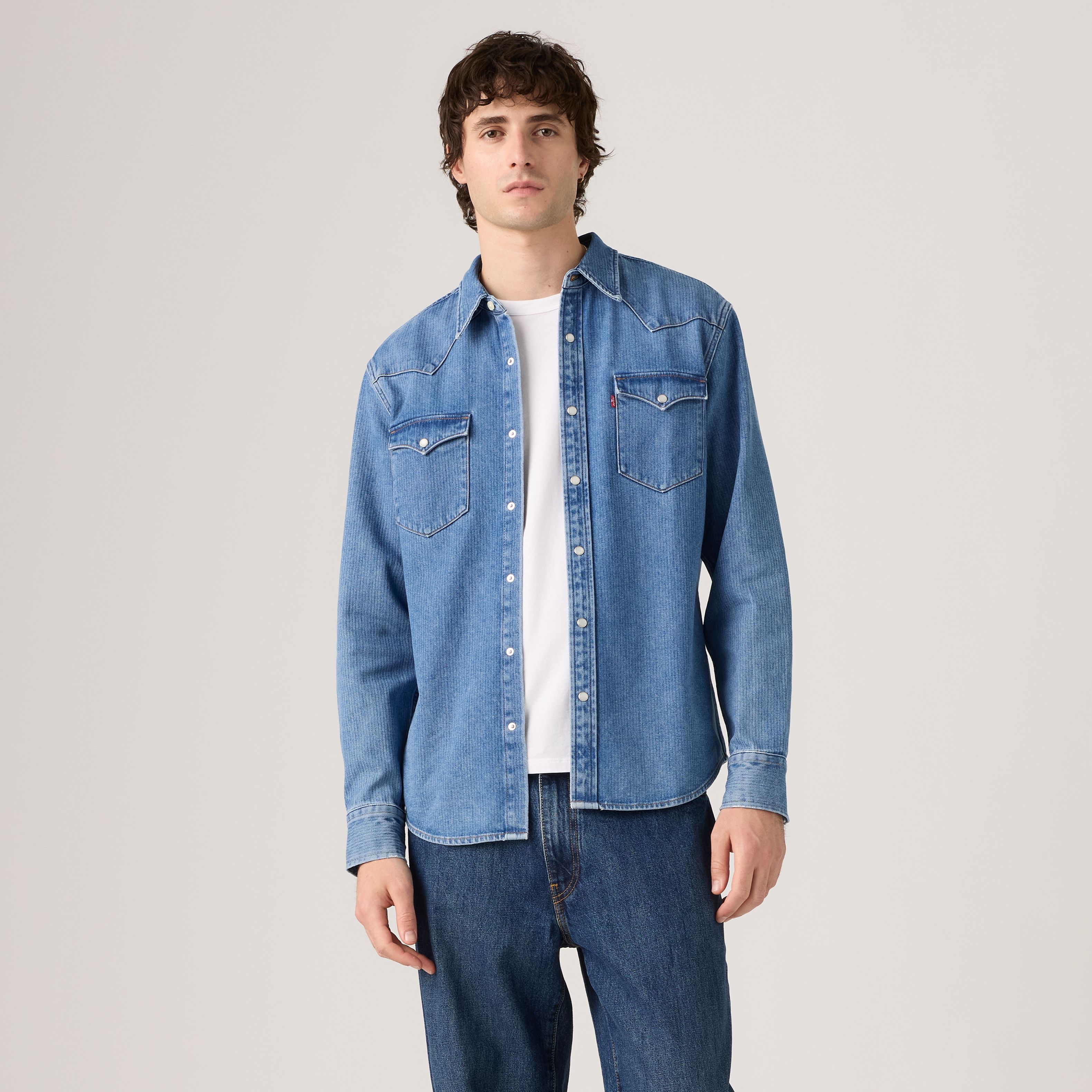 Classic Standard Western Denim Shirt 1