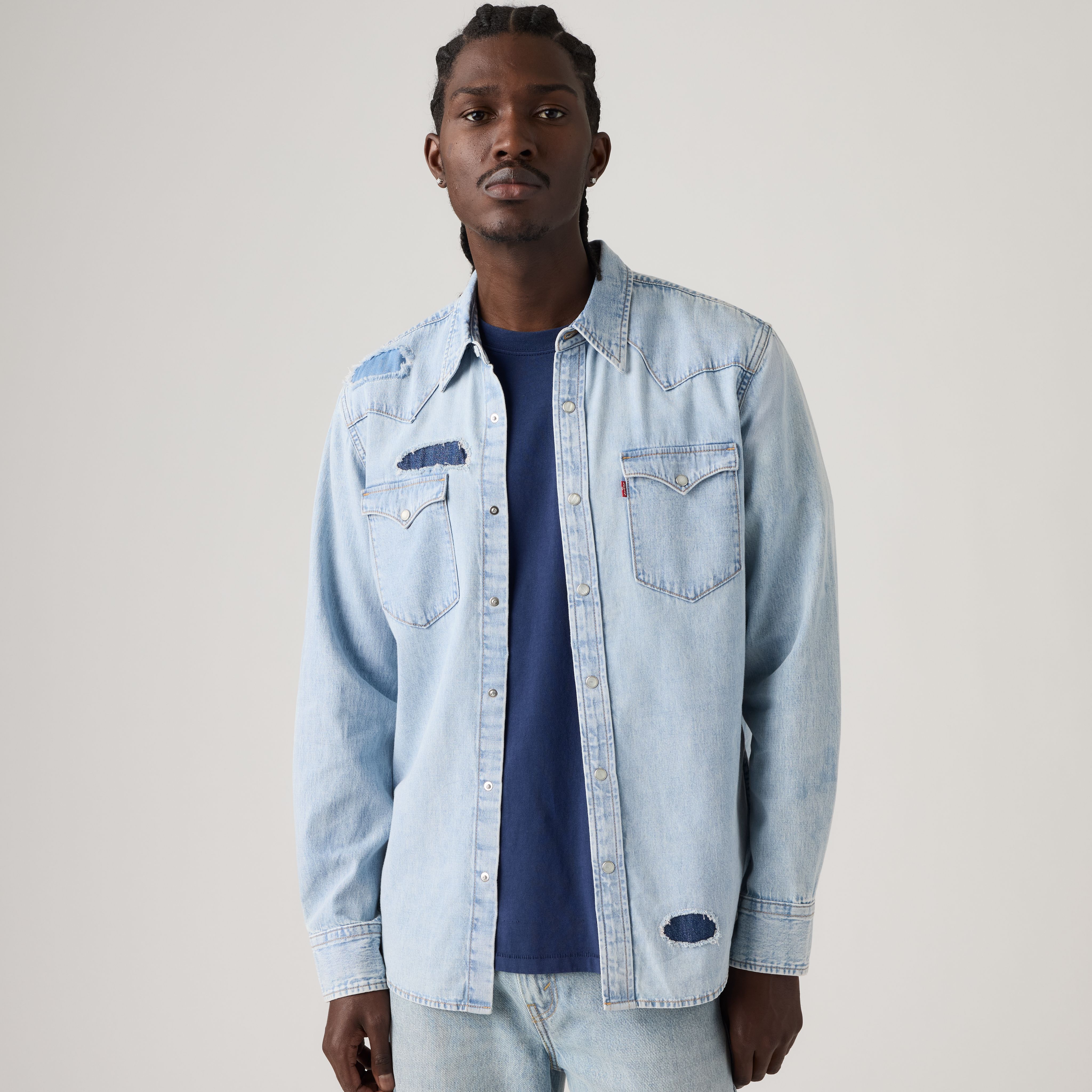 Classic Standard Western Denim Shirt 1