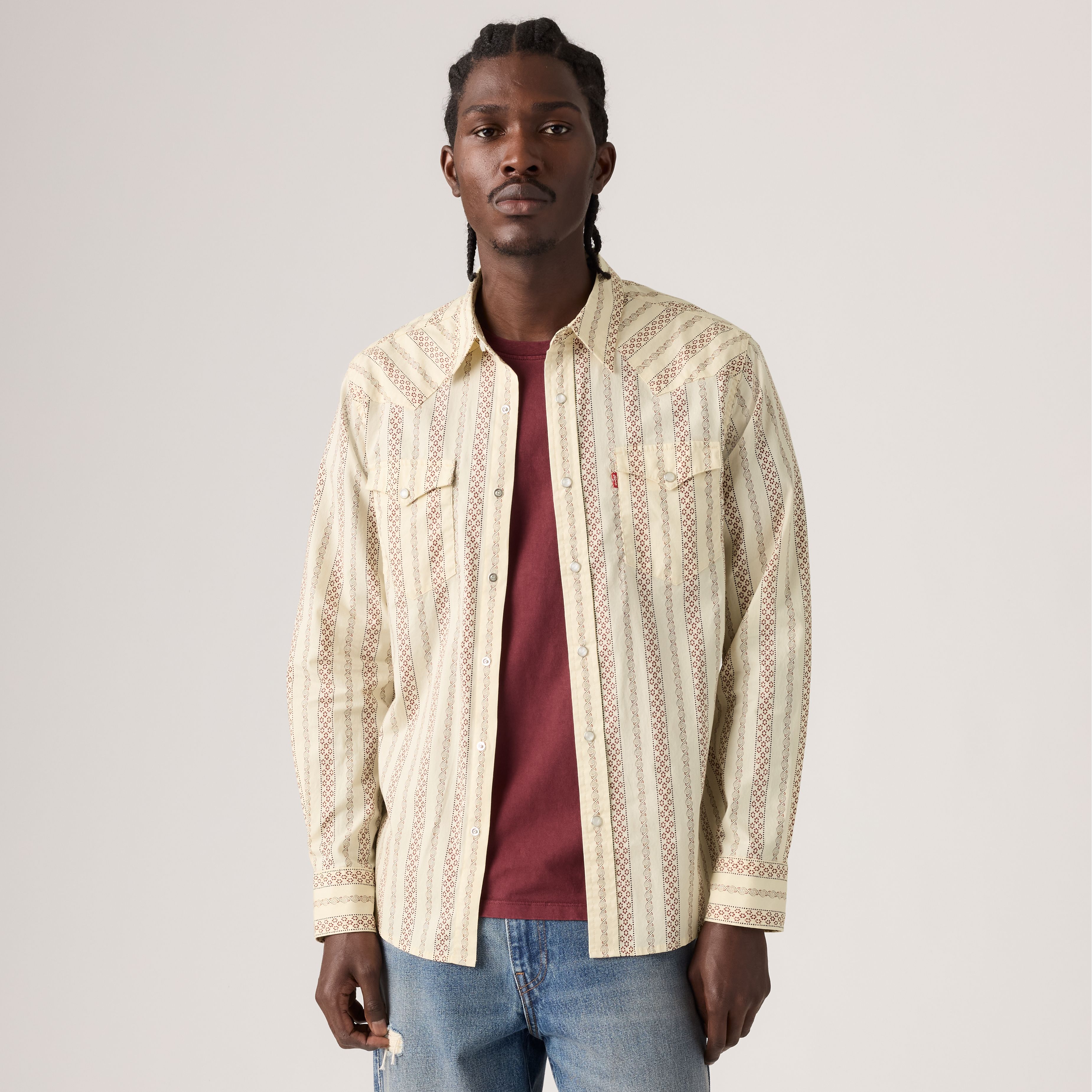 Classic Standard Western Poplin Shirt 1