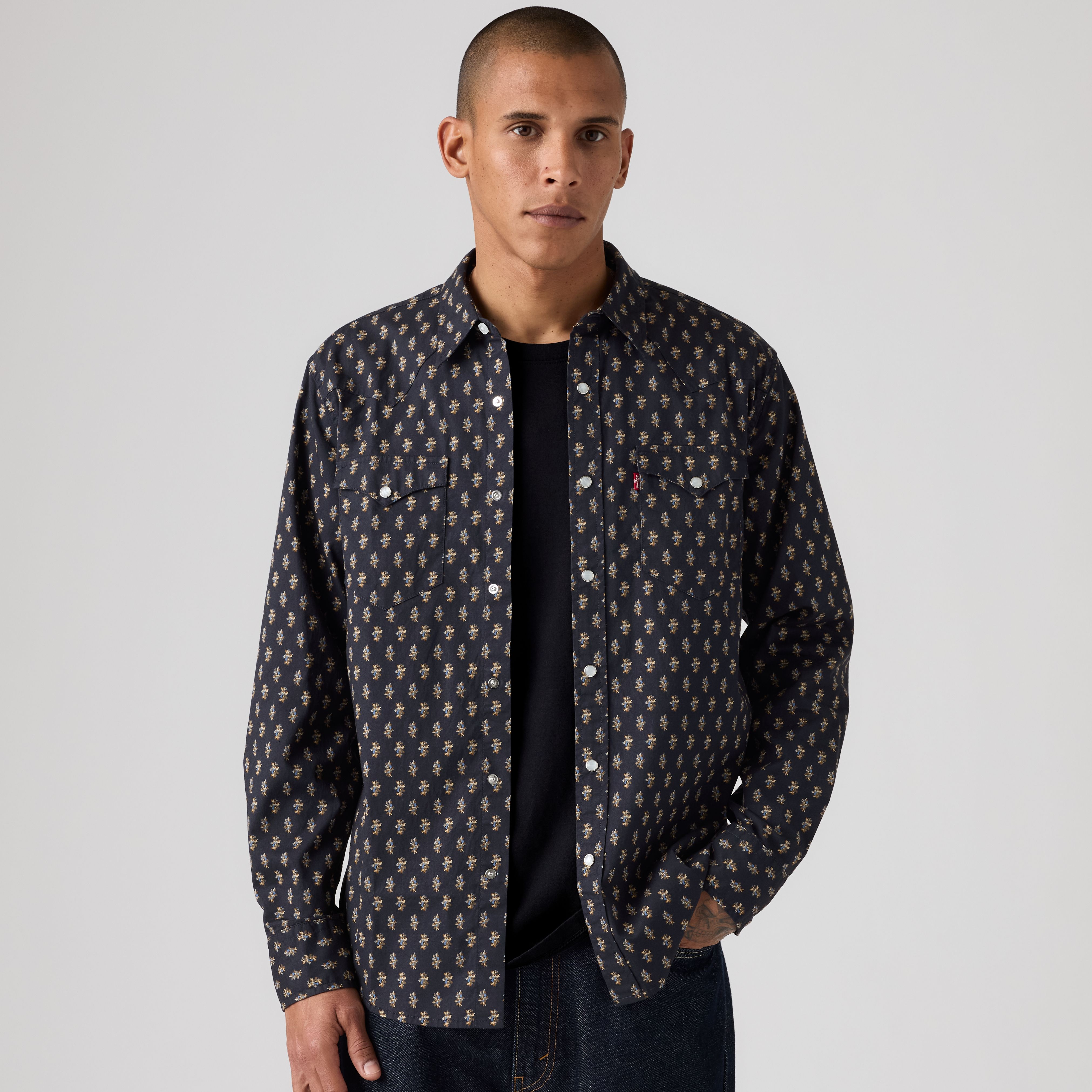 Classic Standard Western Poplin Shirt 1