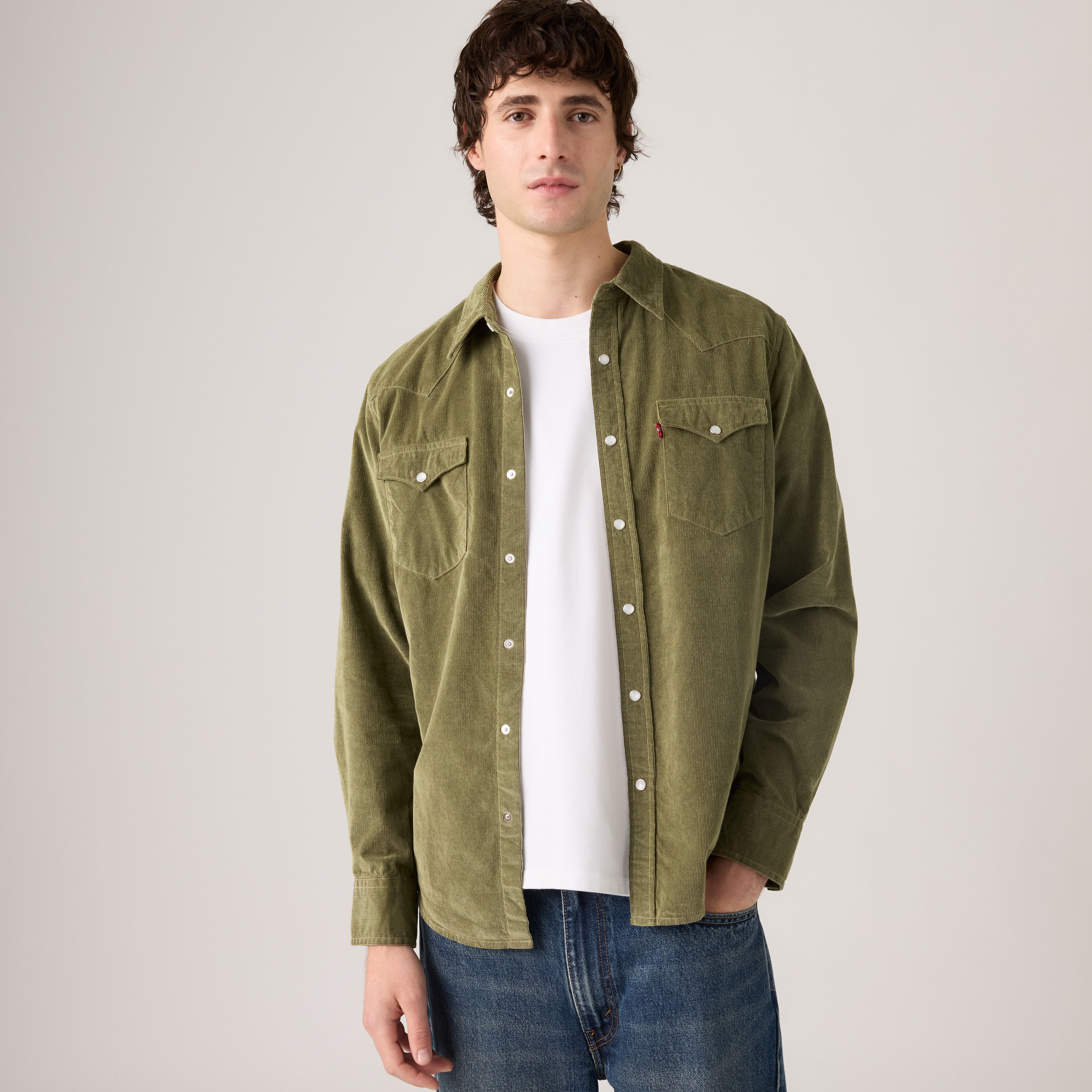 Classic Standard Western Corduroy Shirt 1