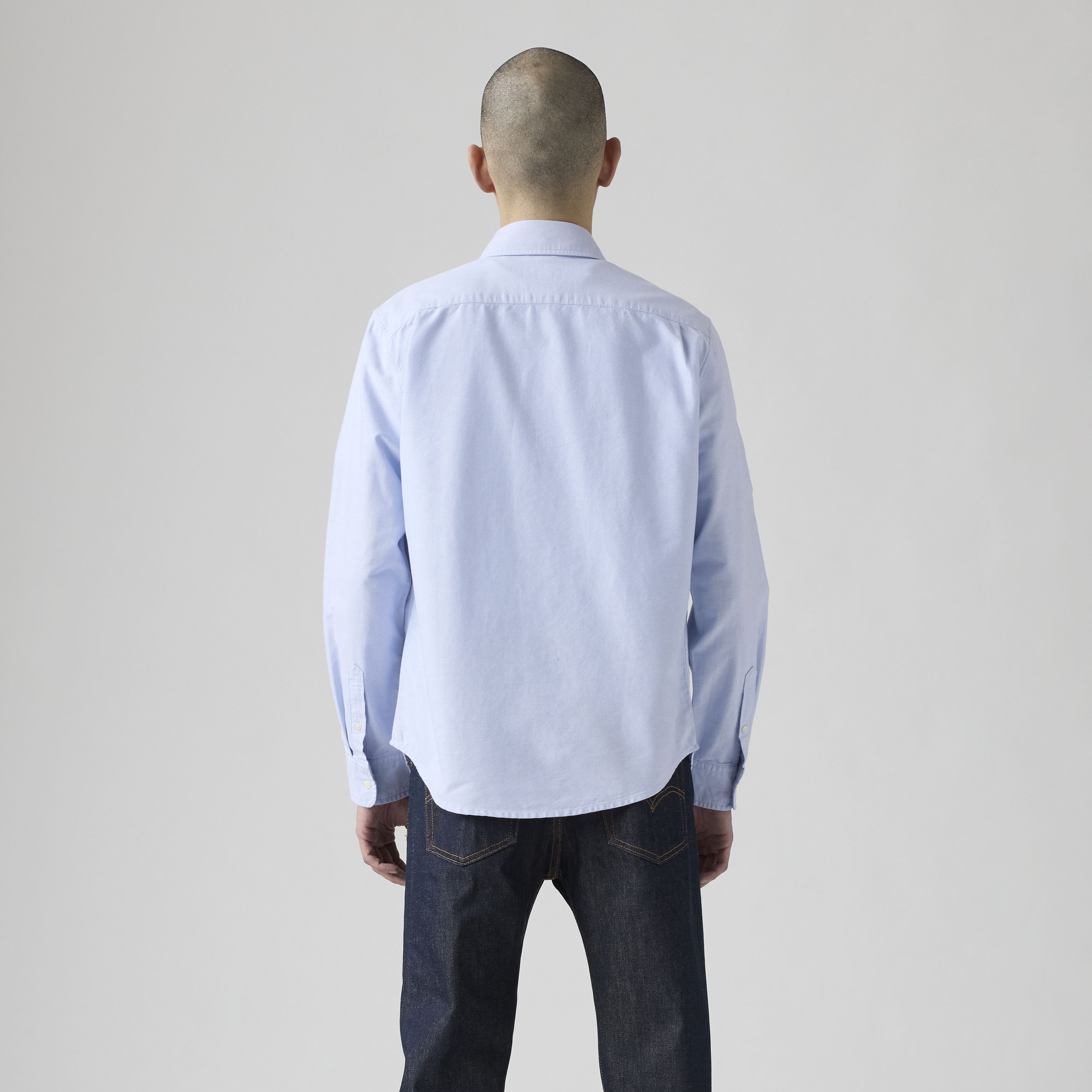 Sunset One Pocket Standard Fit Oxford Shirt 3