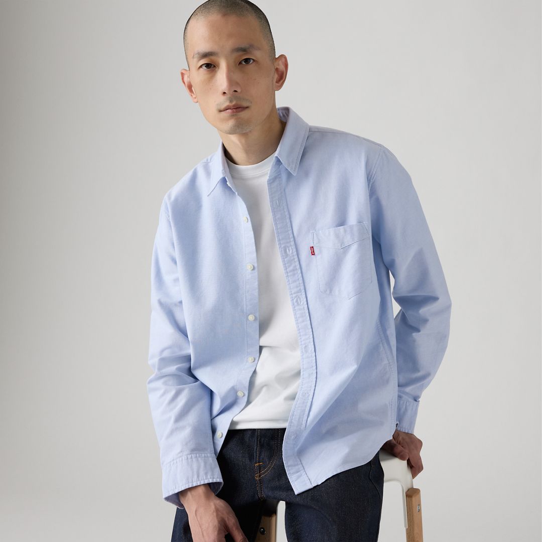 Levi's Sunset One Pocket Standard Fit Oxford Shirt - Men's L