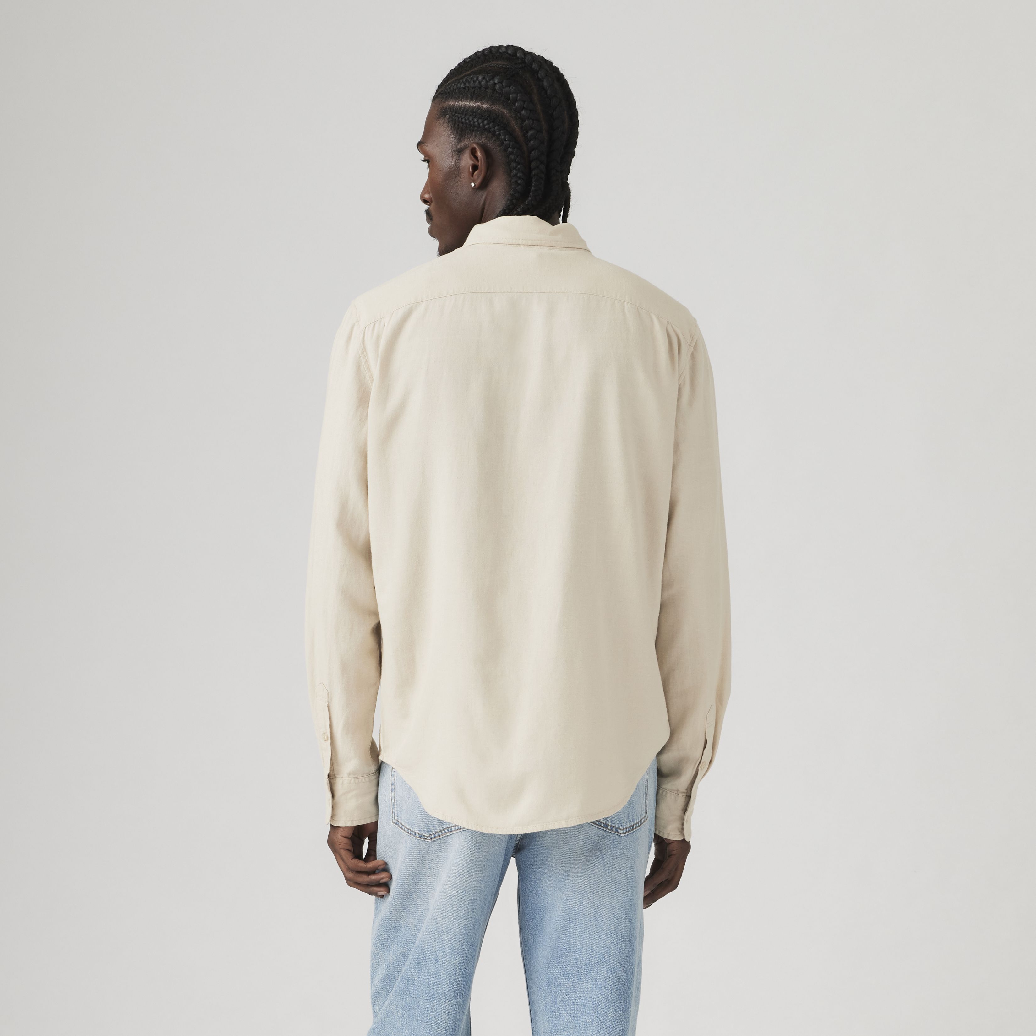 Sunset One Pocket Cotton Linen Standard Fit Shirt 4