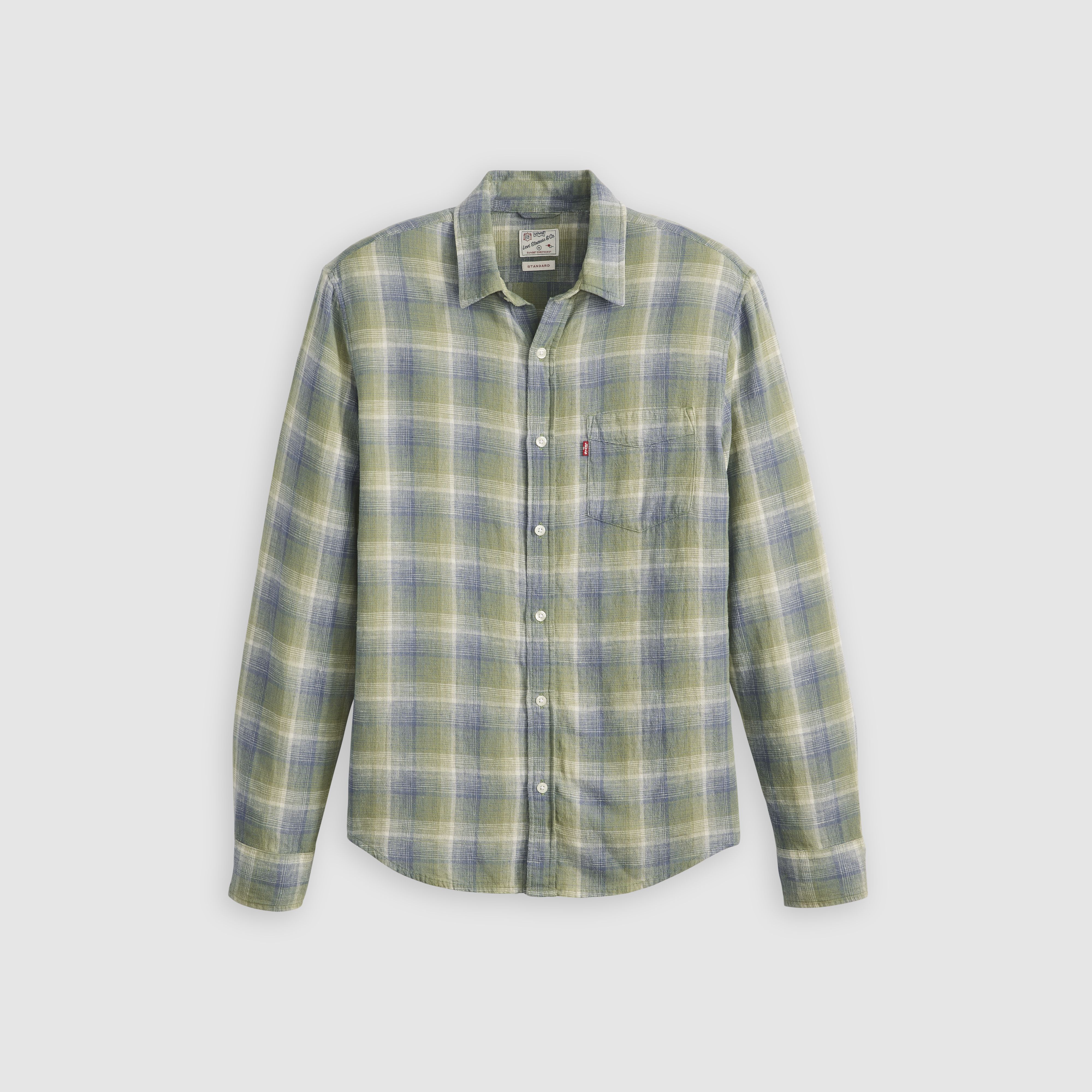 Sunset One Pocket Cotton Linen Standard Fit Shirt 5