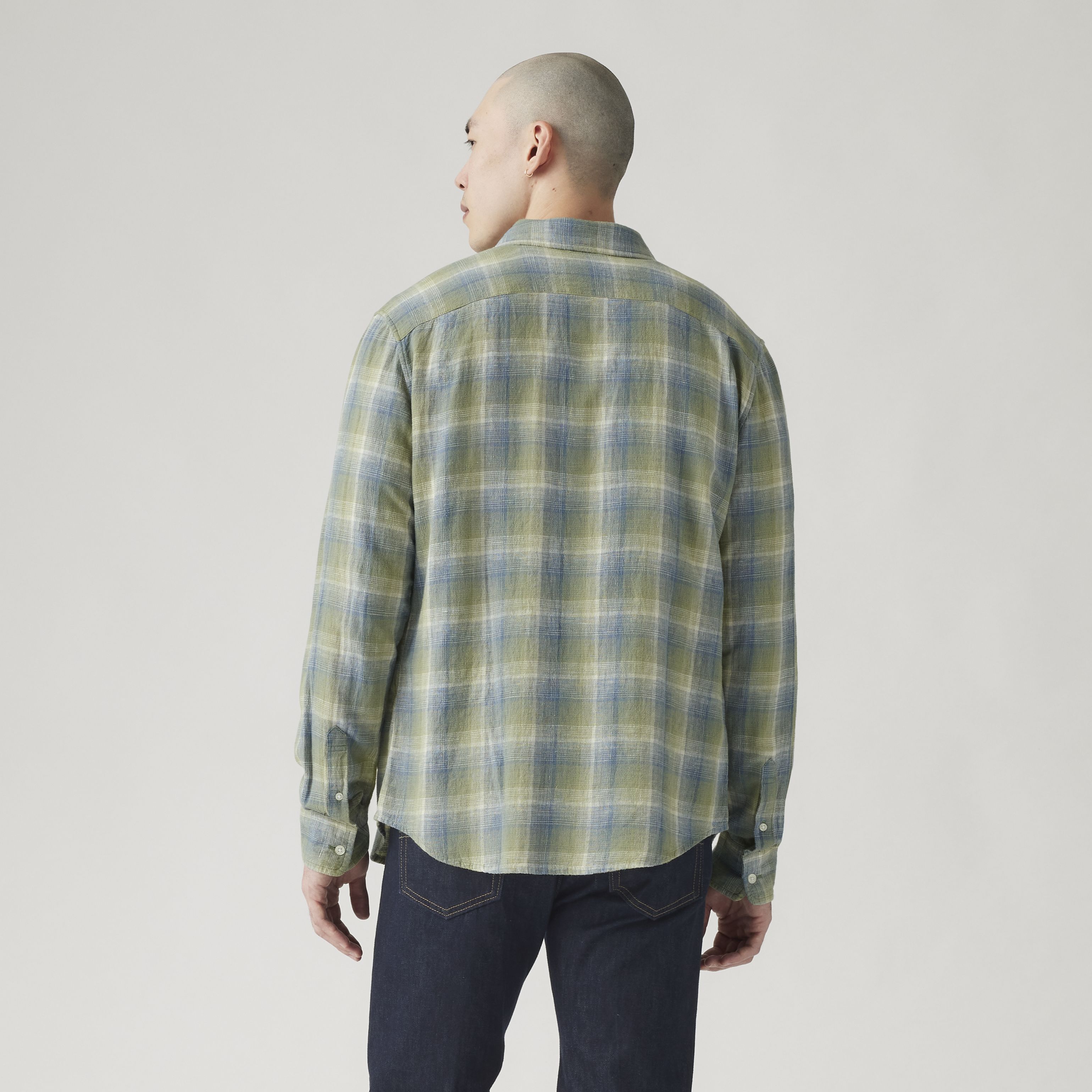 Sunset One Pocket Cotton Linen Standard Fit Shirt 4