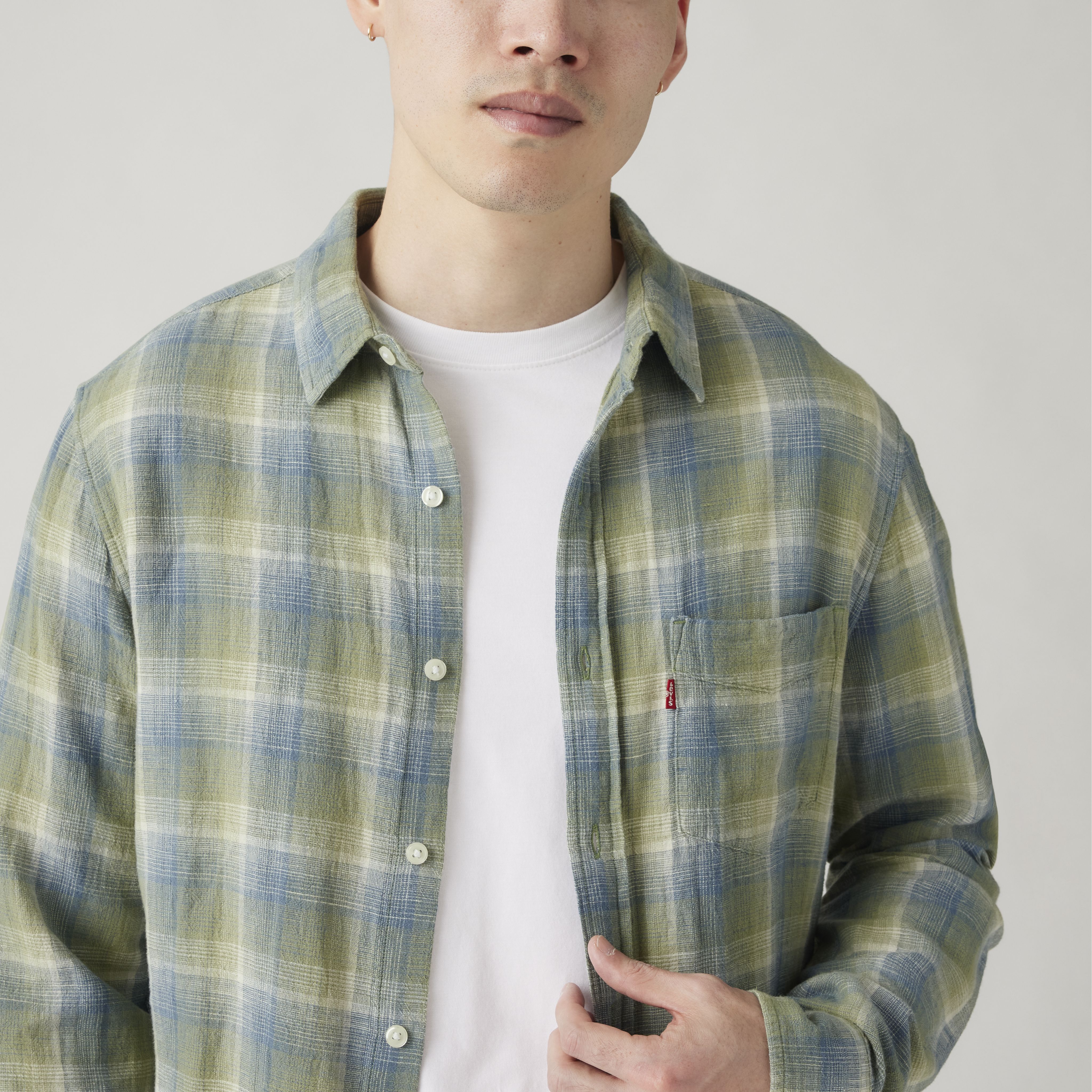 Sunset One Pocket Cotton Linen Standard Fit Shirt 2