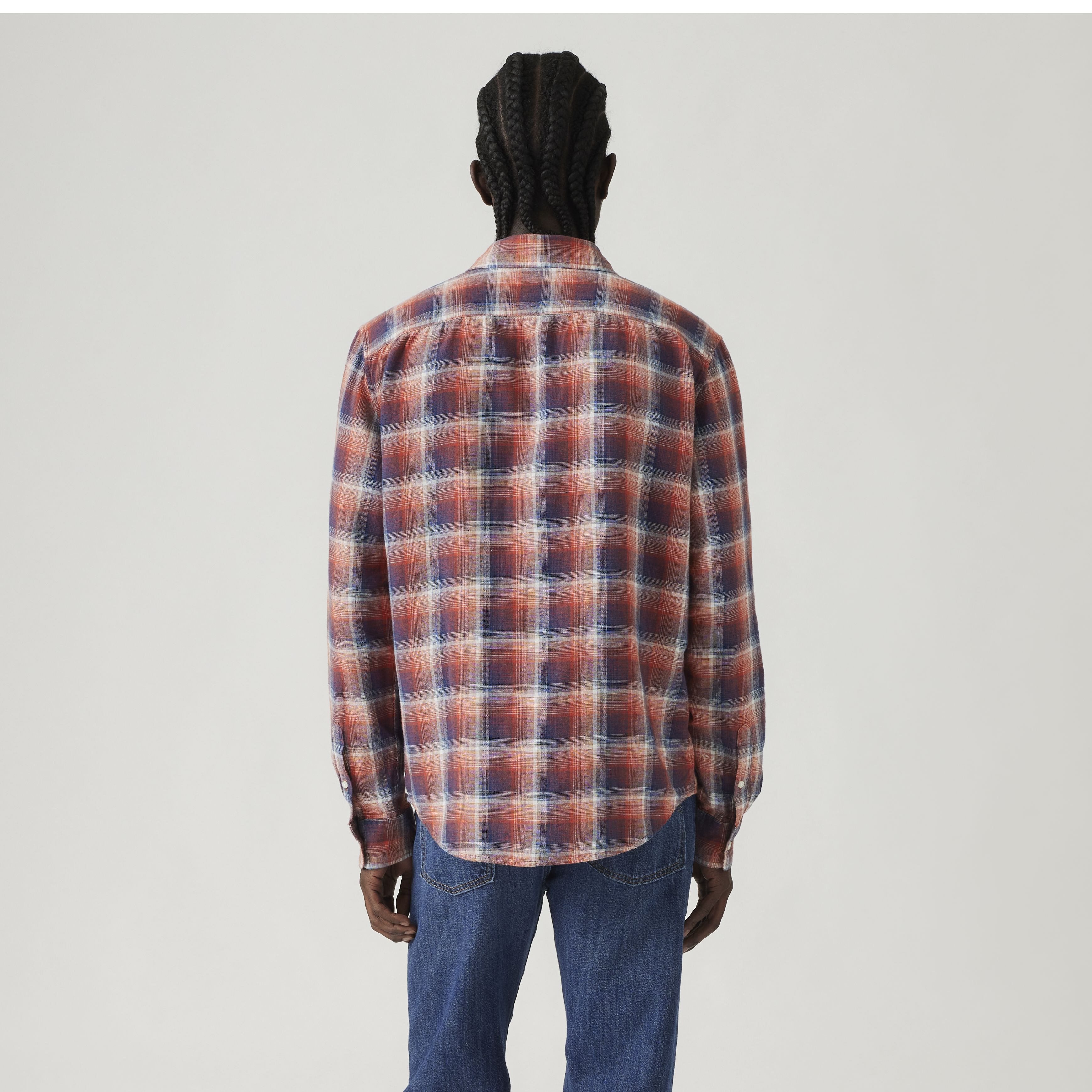 Sunset One Pocket Cotton Linen Standard Fit Shirt 5