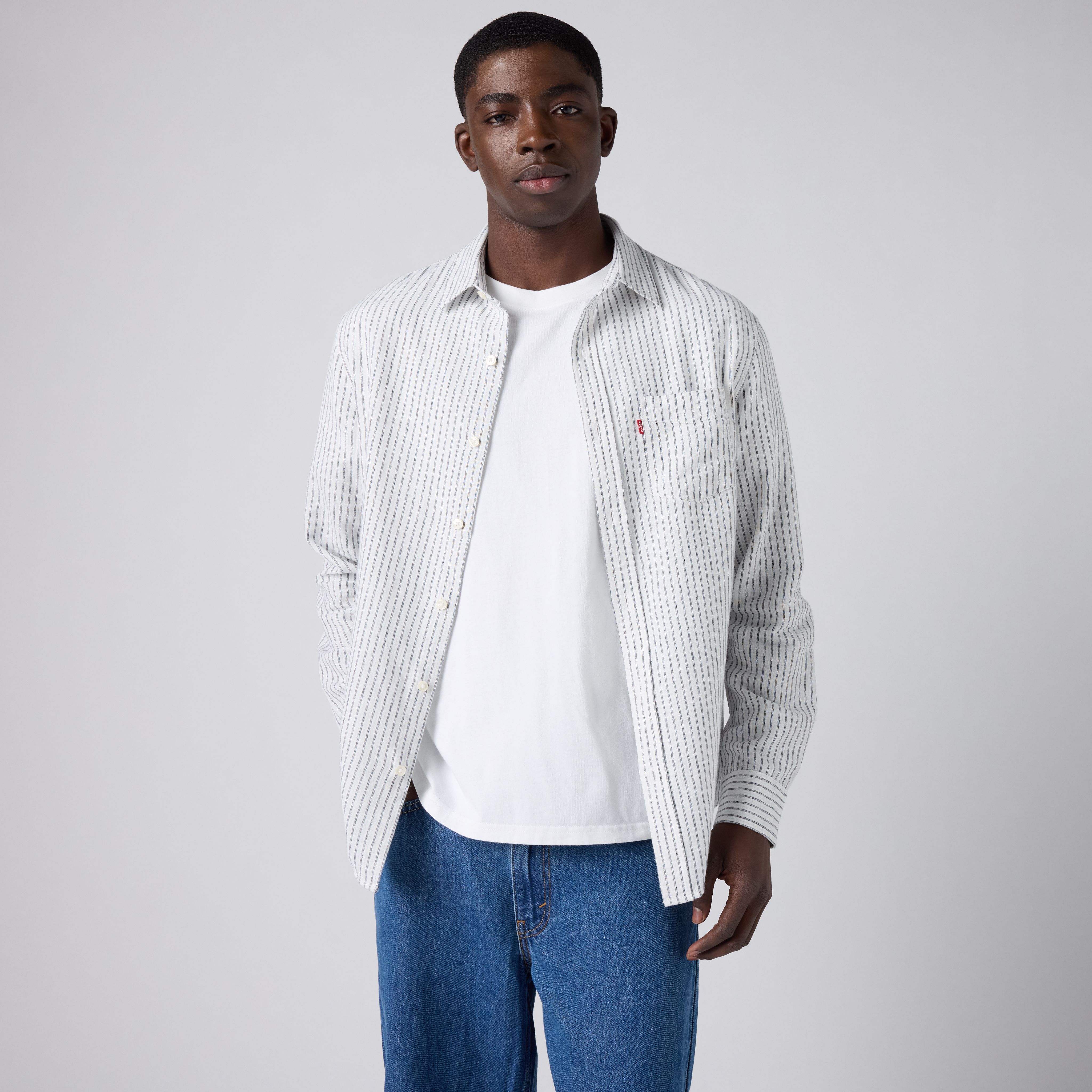 Sunset-skjorta med ficka 1