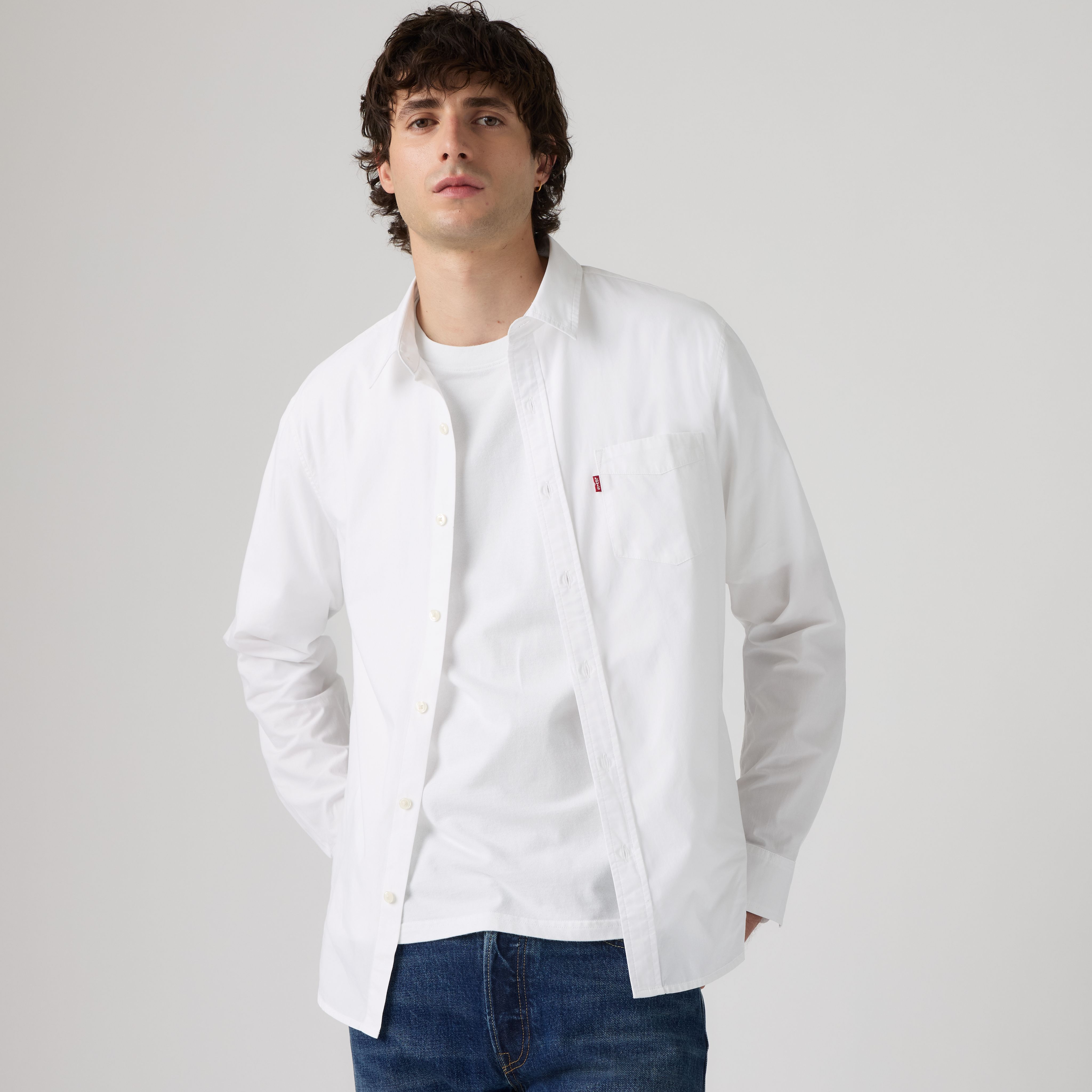 Sunset One Pocket Standard Poplin Shirt 1
