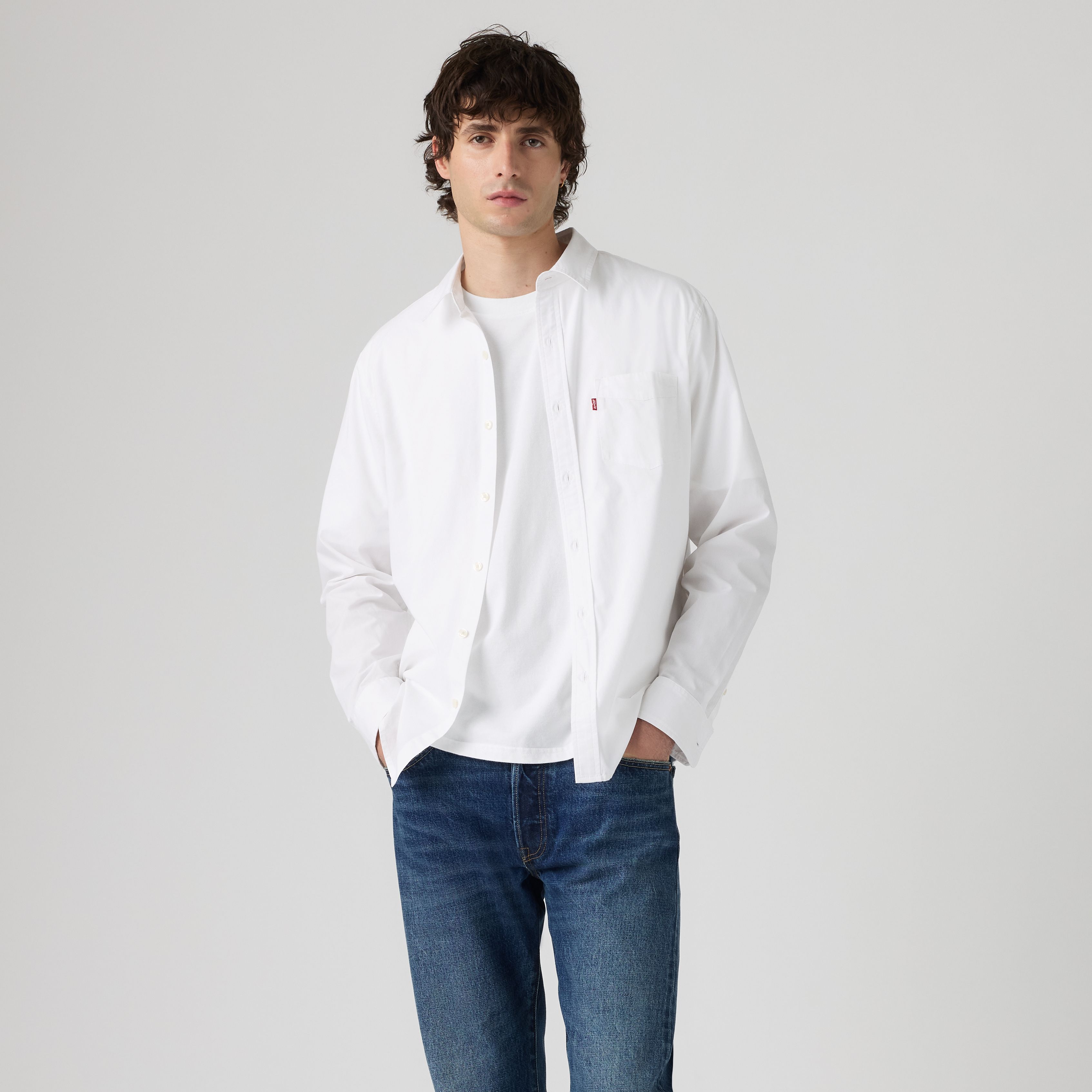 Sunset One Pocket Standard Poplin Shirt 3