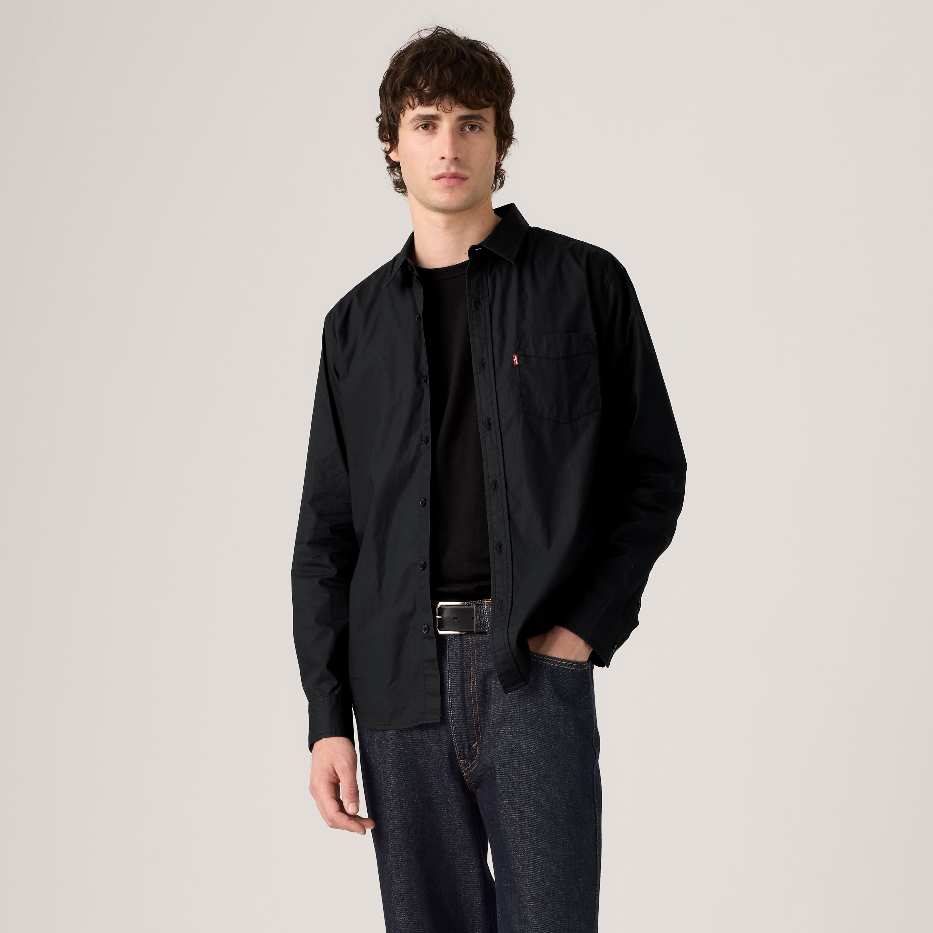 Sunset One Pocket Standard Poplin Shirt 3