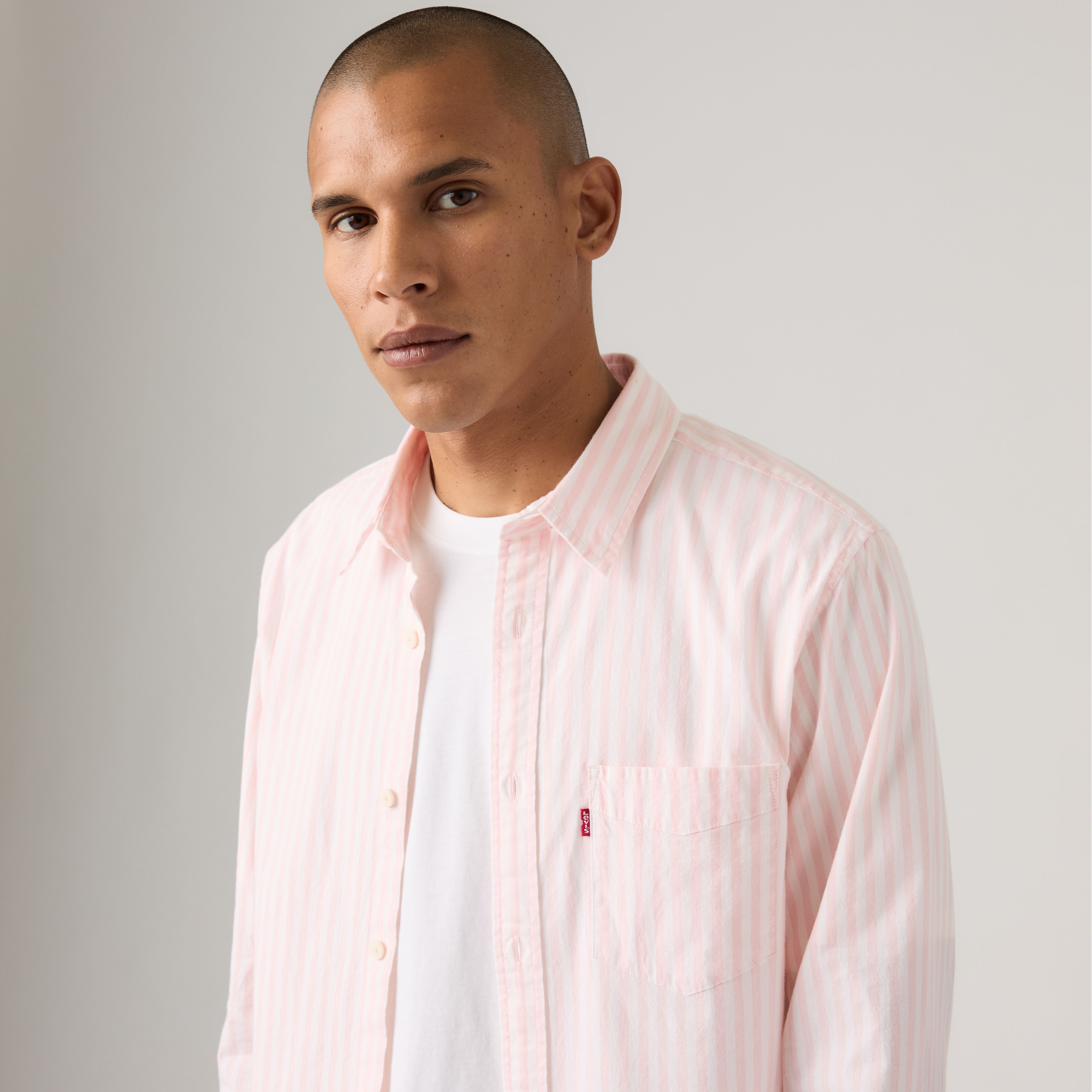 Classic One Pocket Standard Fit Poplin Shirt 4
