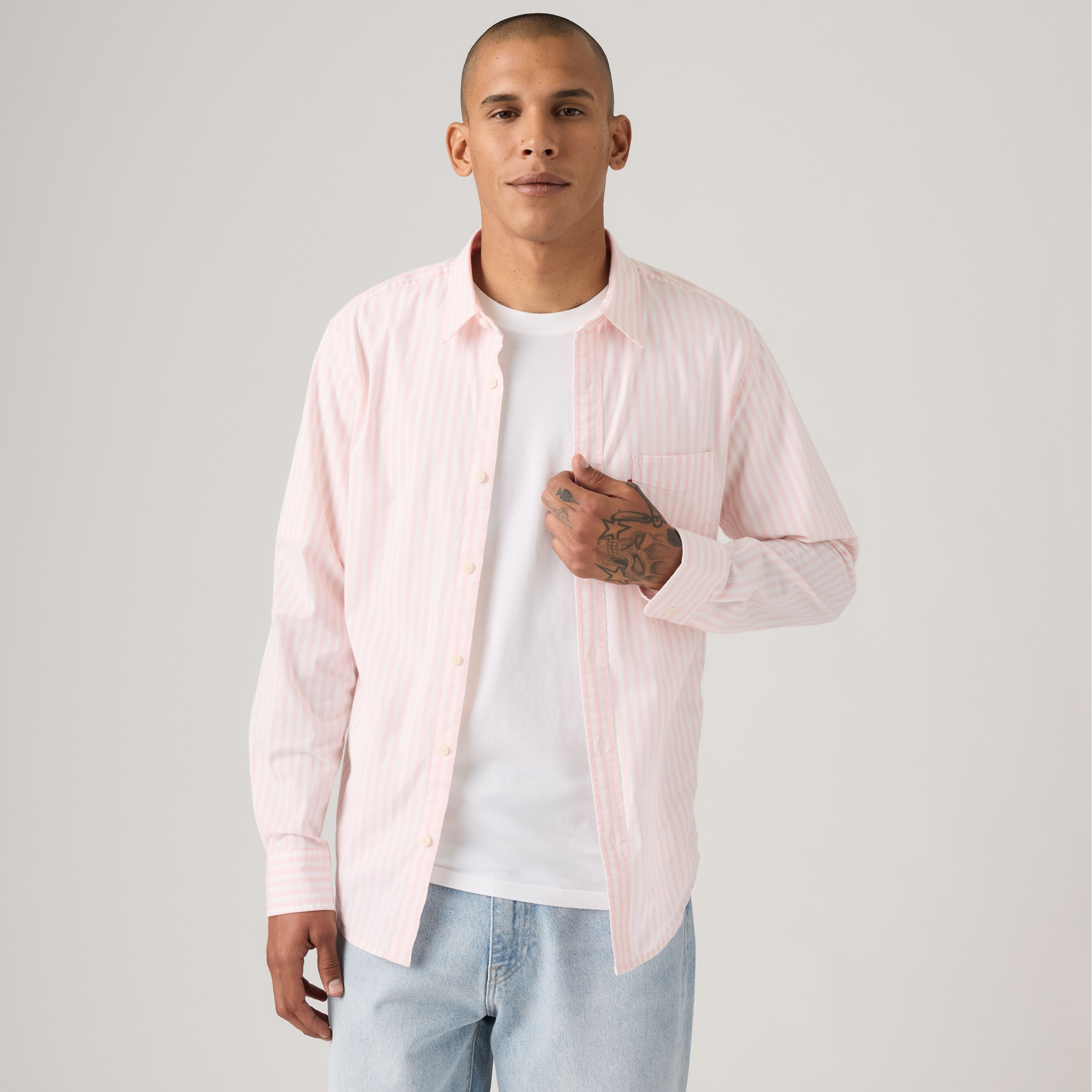 Classic One Pocket Standard Fit Poplin Shirt 4