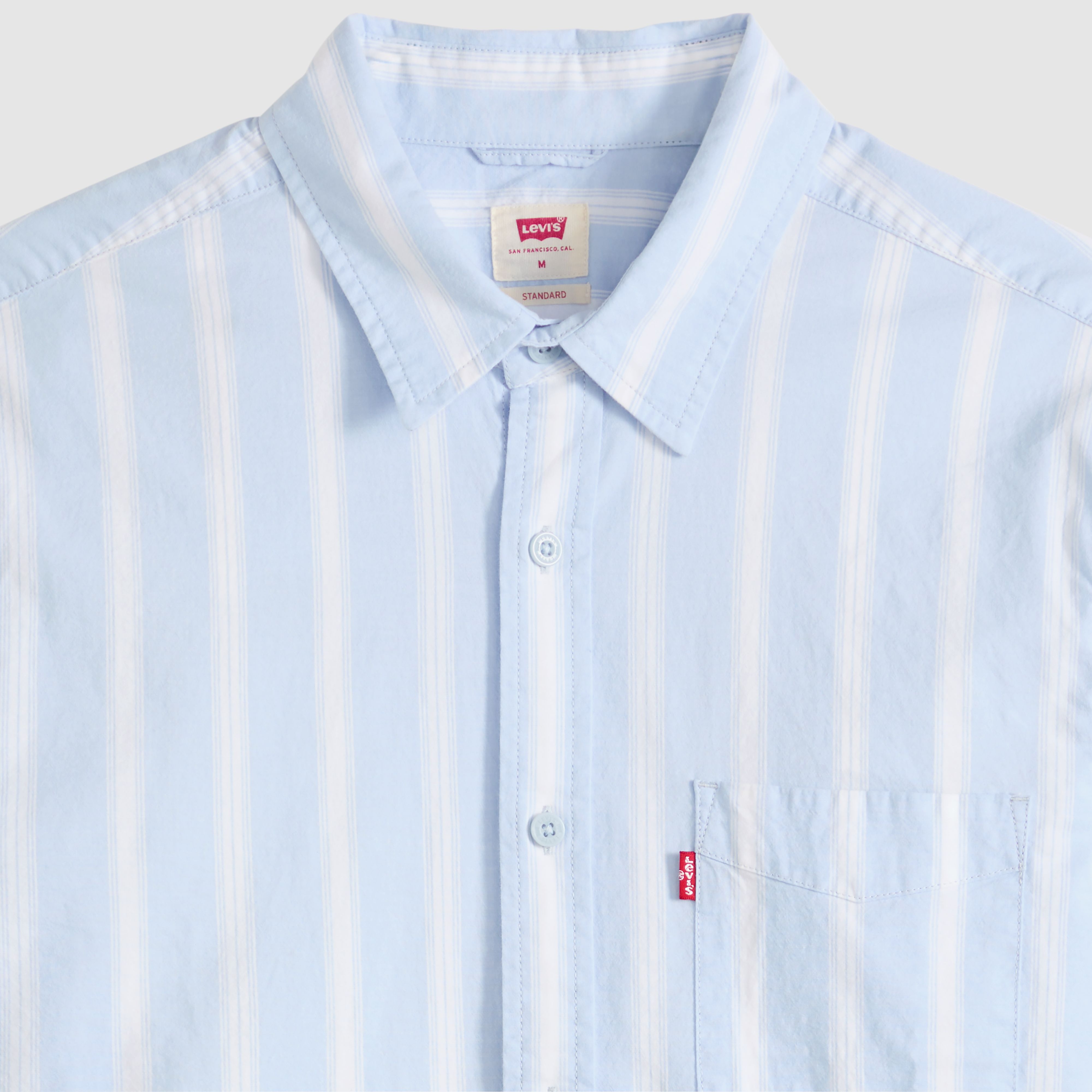 Classic One Pocket Standard Fit Poplin Shirt 6