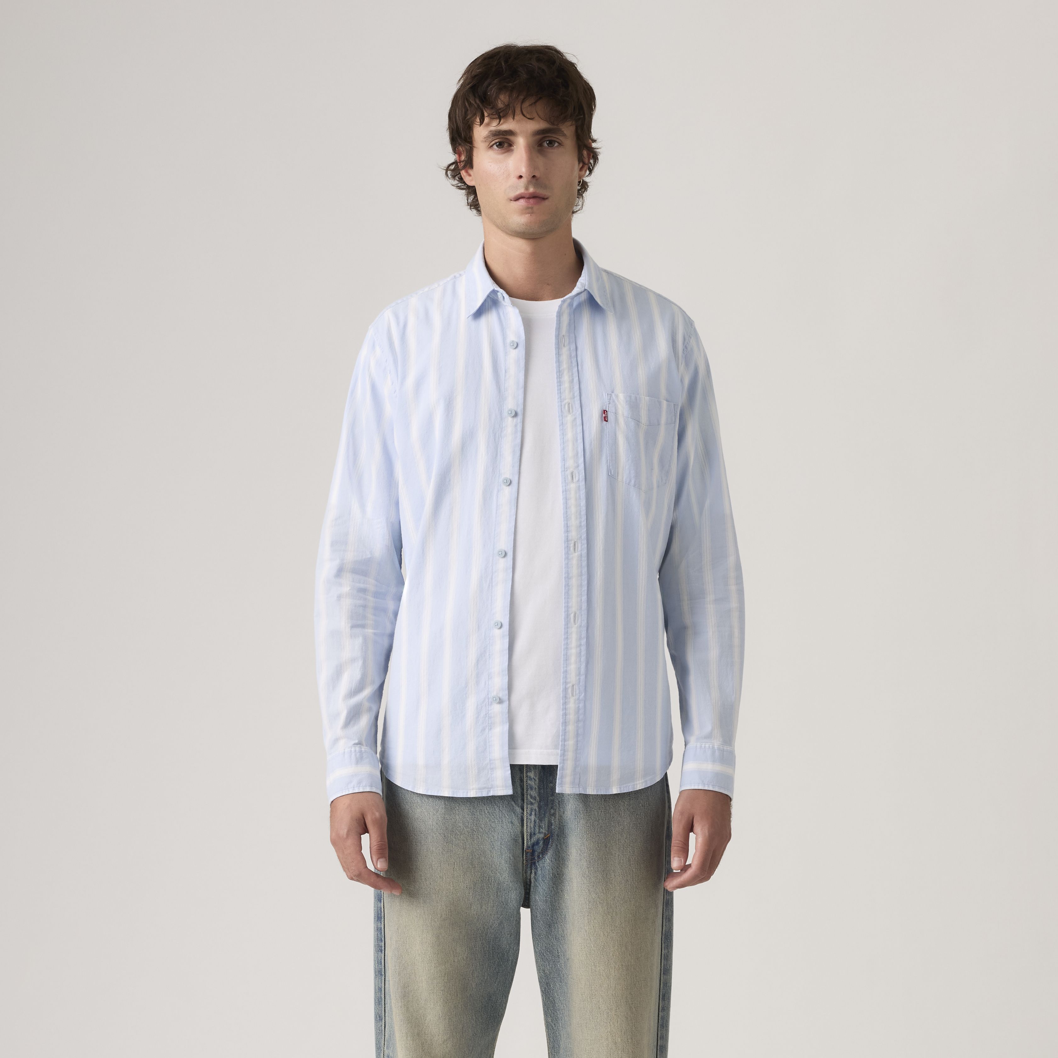 Classic One Pocket Standard Fit Poplin Shirt 9