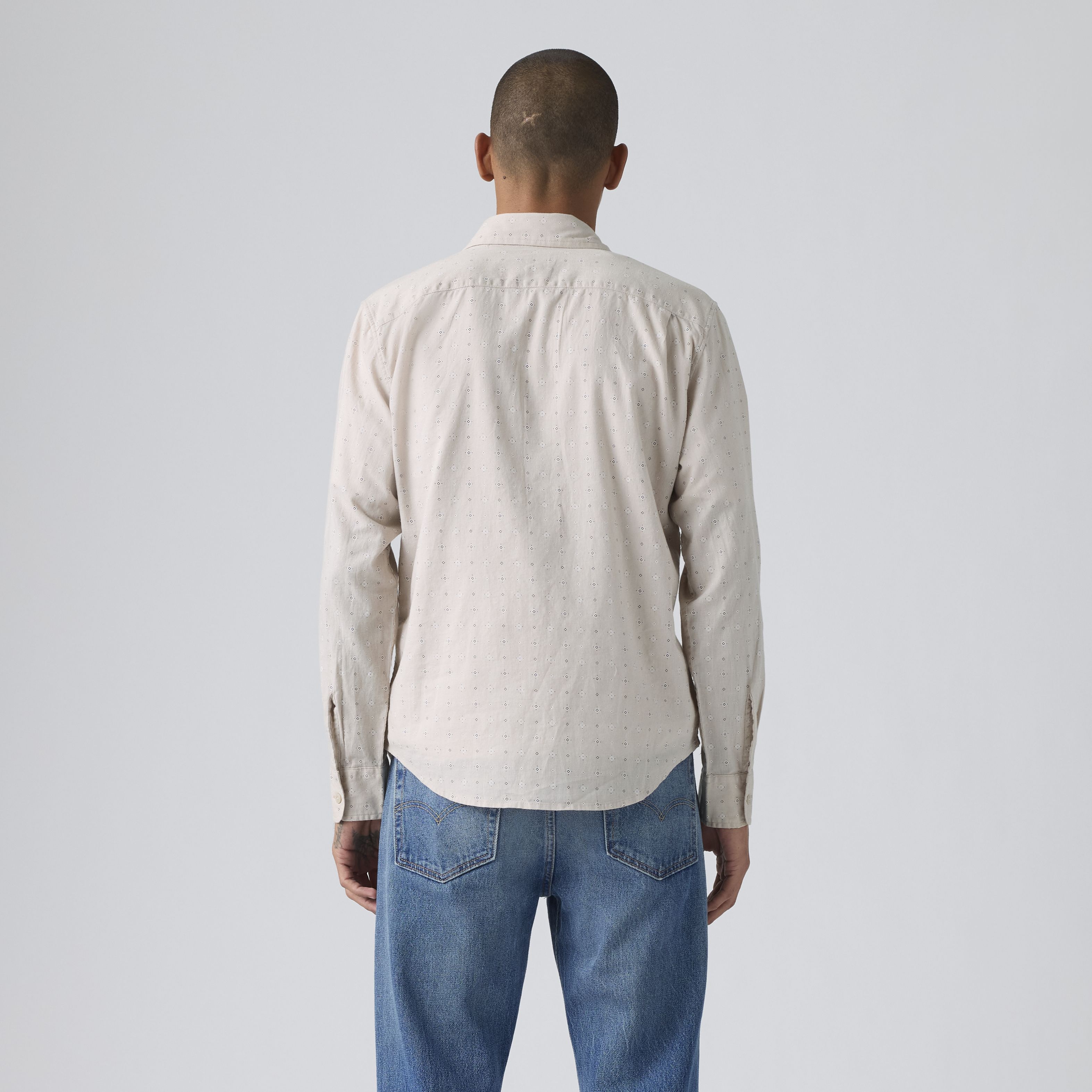 Classic One Pocket Standard Fit Cotton Linen Shirt 4