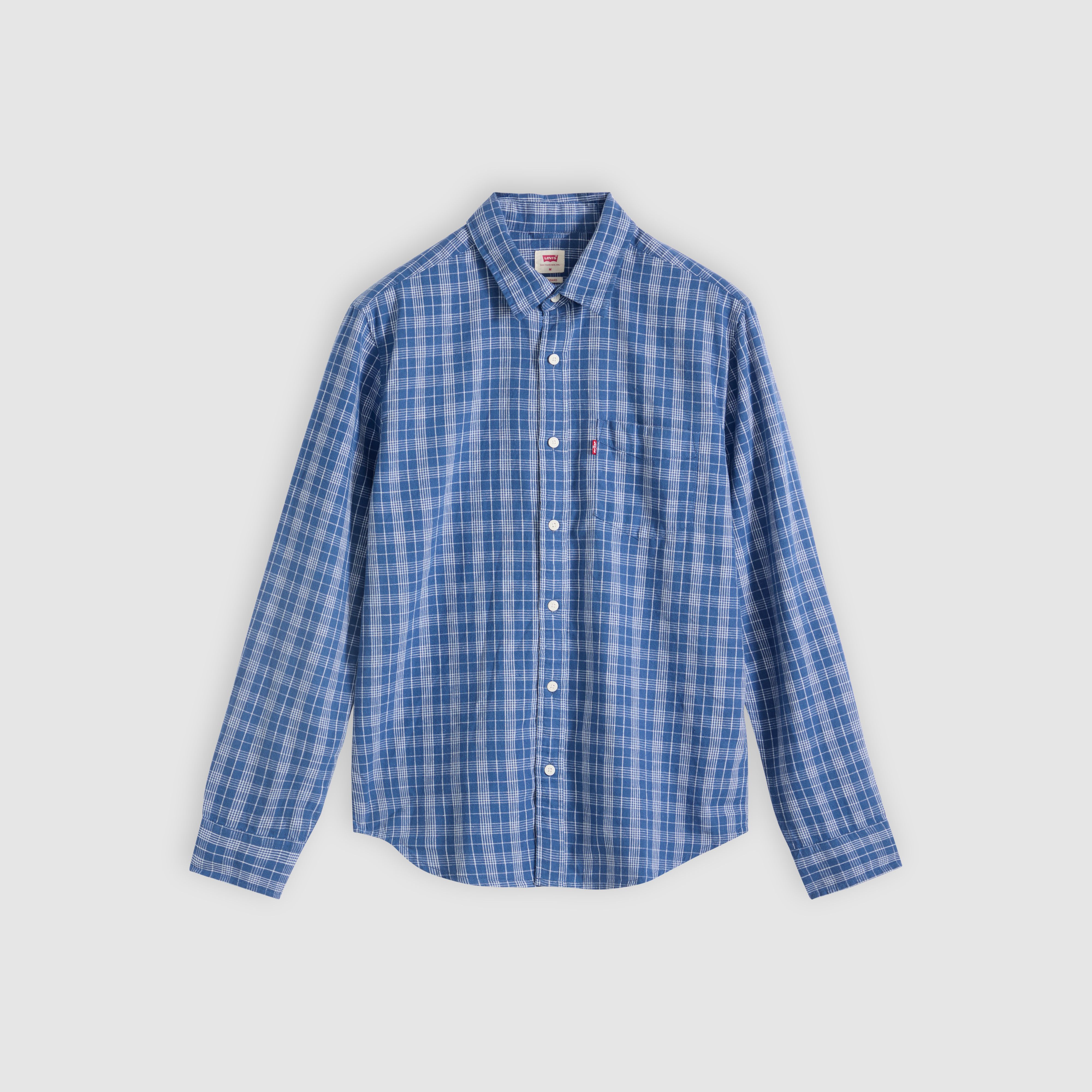 Classic One Pocket Standard Fit Cotton Linen Shirt 5