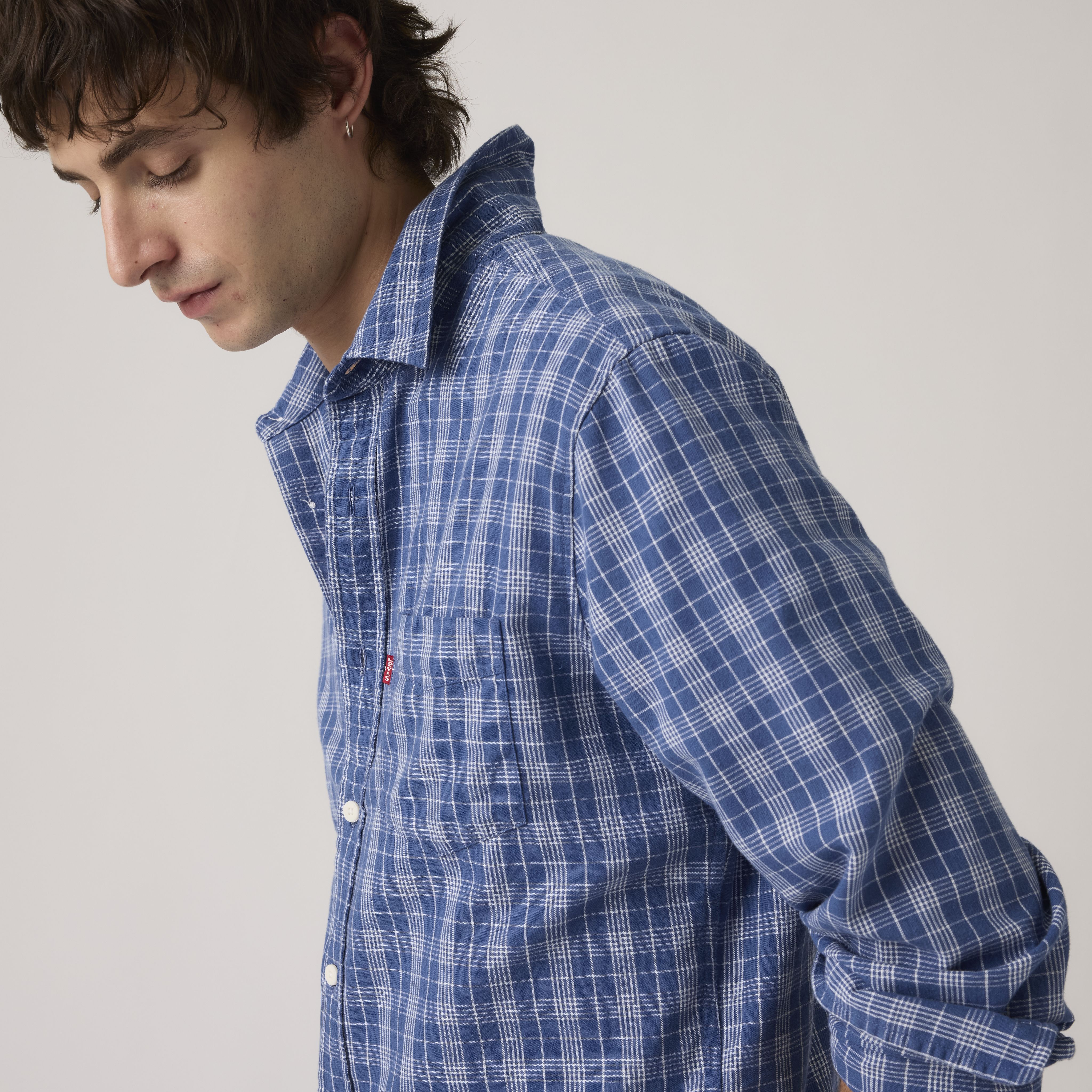 Classic One Pocket Standard Fit Cotton Linen Shirt 2