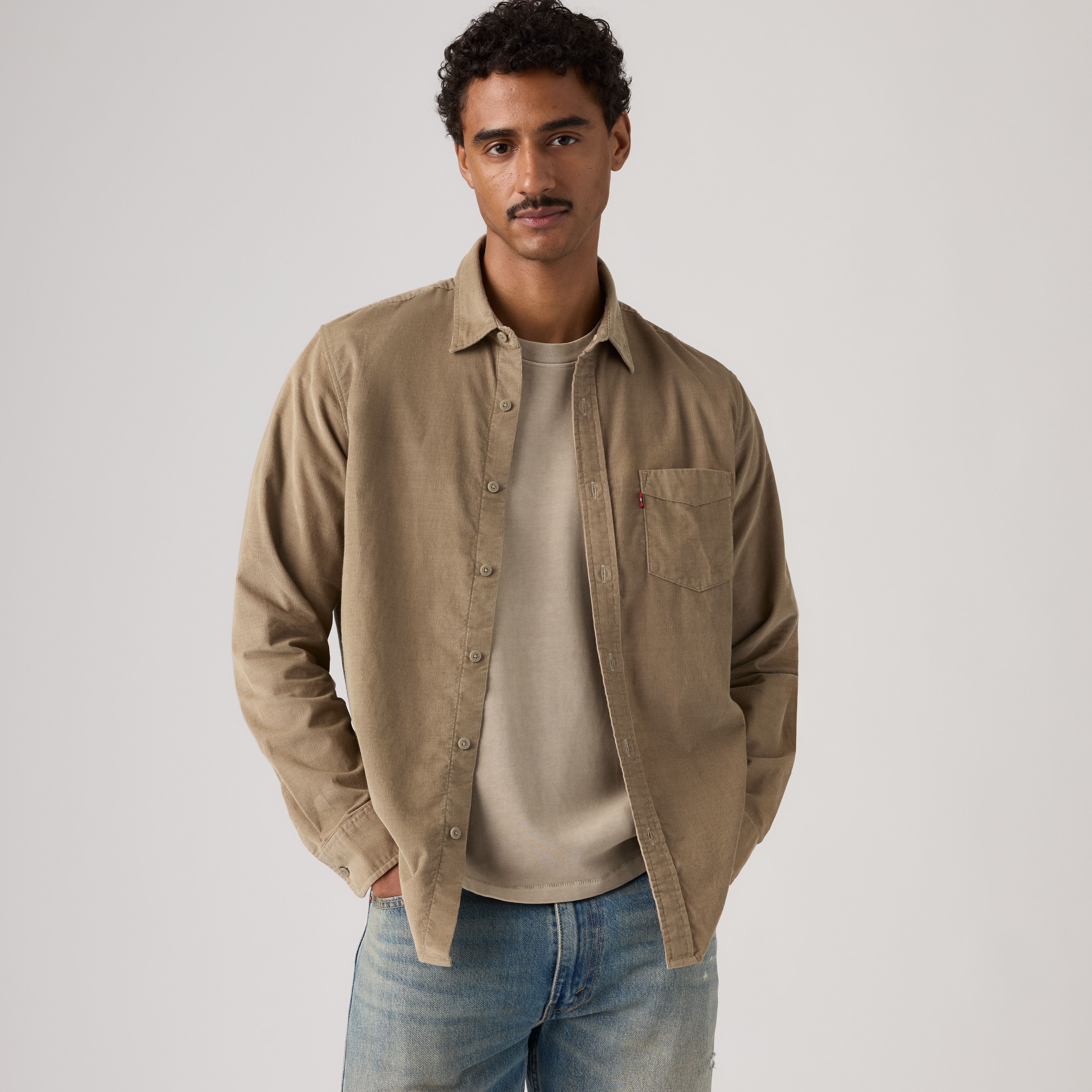 Corduroy Classic Pocket Standard Fit Shirt 1