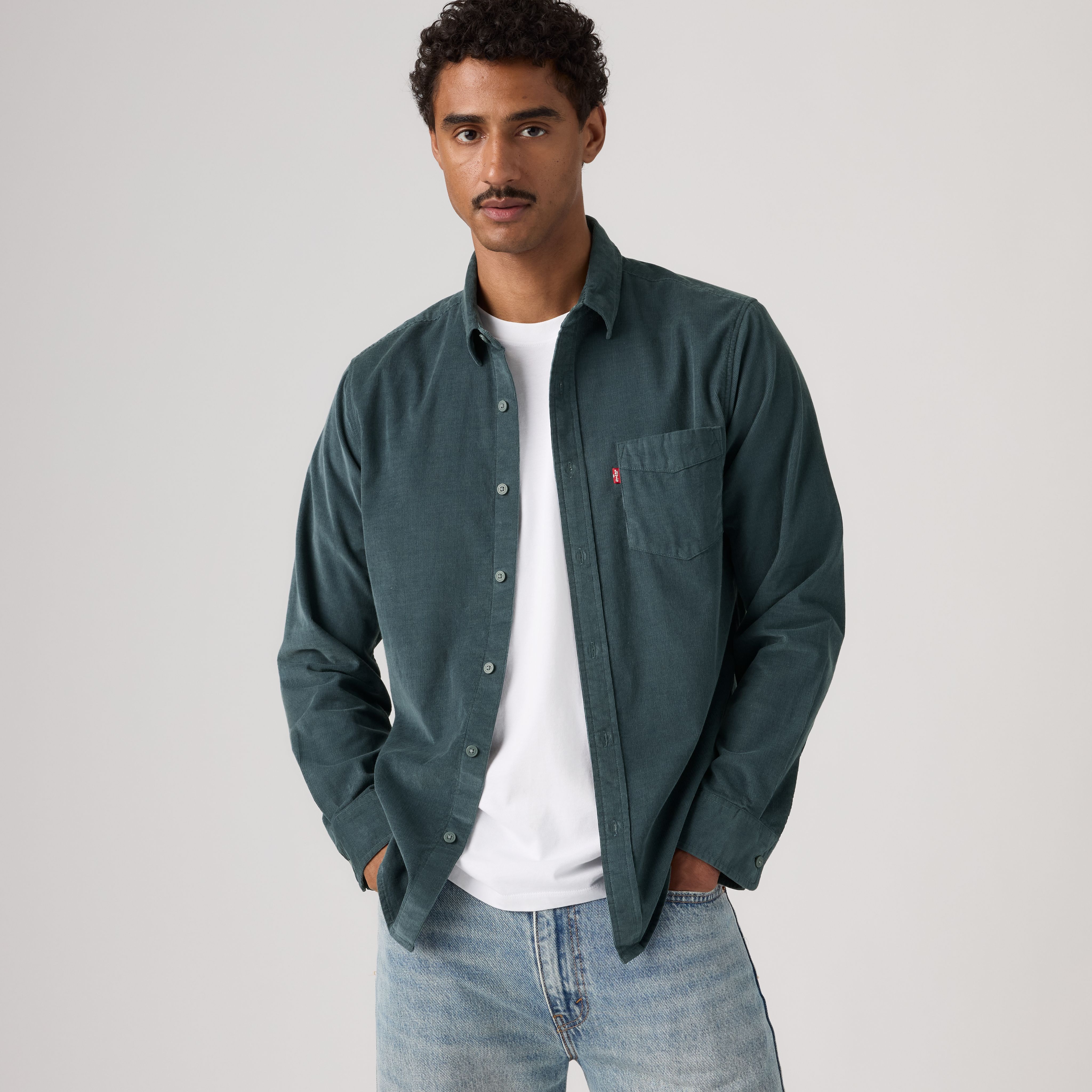Corduroy Classic Pocket Standard Fit Shirt 1