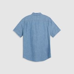 Short Sleeve Sunset One Pocket Standard Fit Shirt — Sebastian Chambray Light - Blue 6