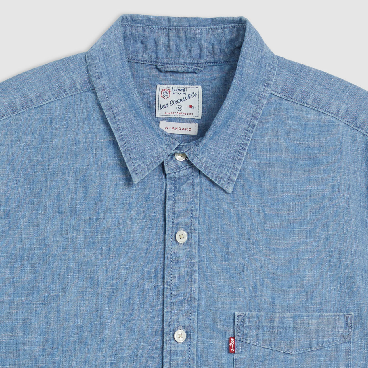 Short Sleeve Sunset One Pocket Standard Fit Shirt 7