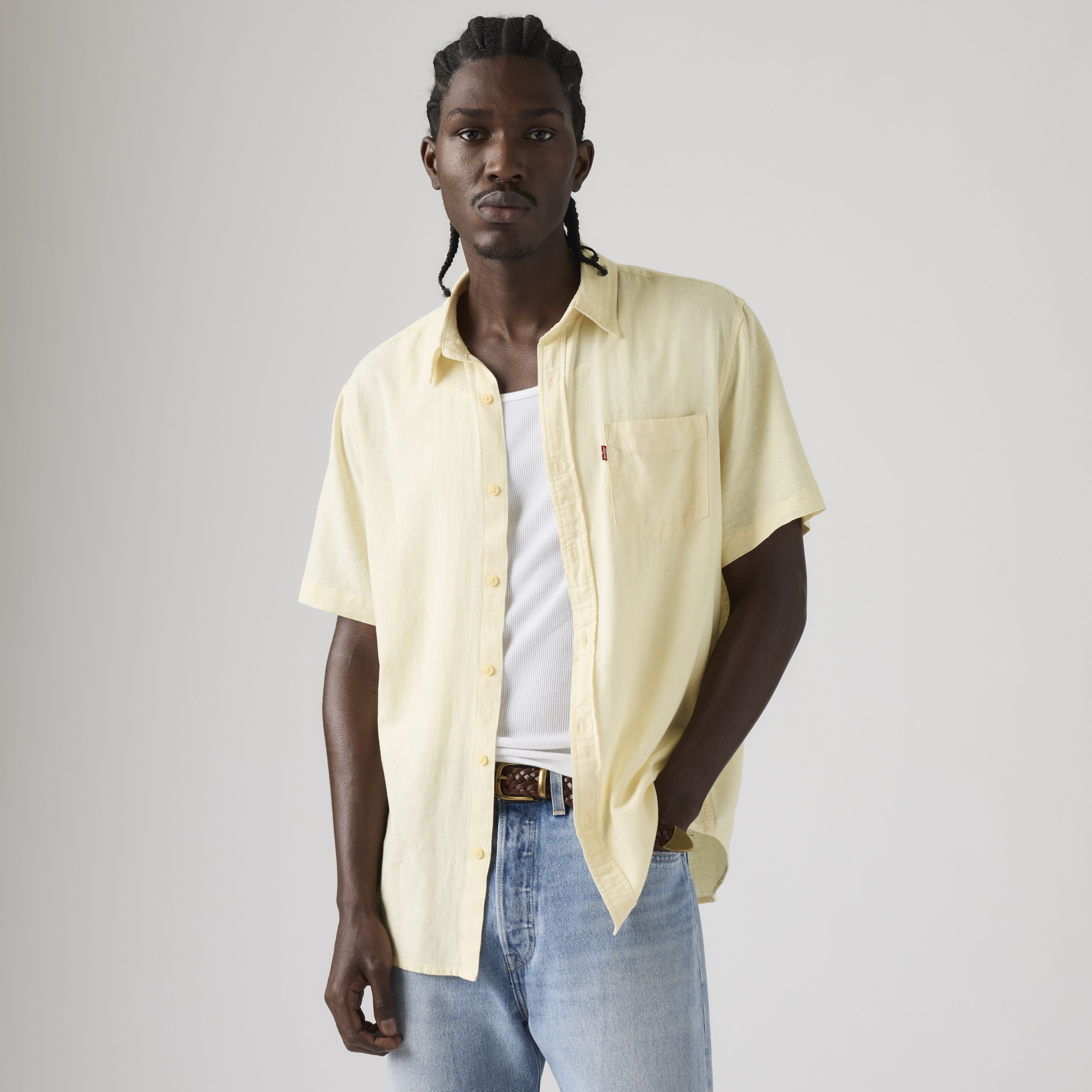 Short-Sleeve Sunset One Pocket Standard Fit Shirt 1