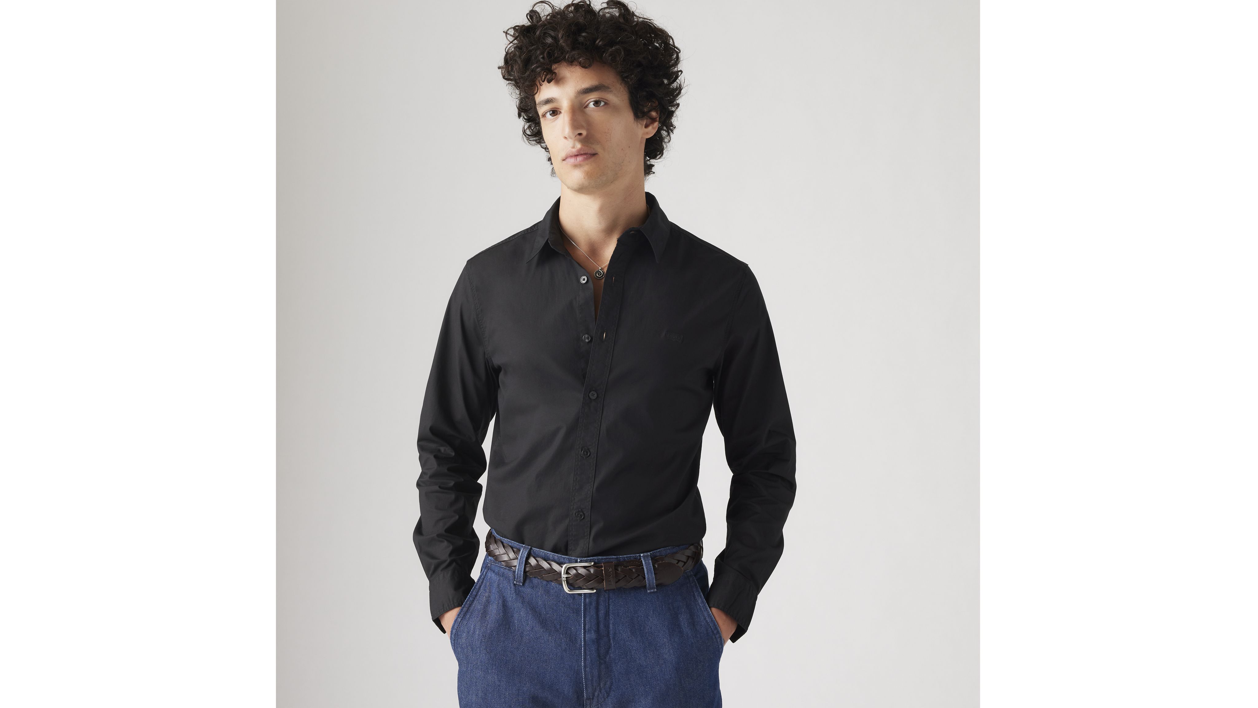 Battery Housemark Slim Fit overhemd 1