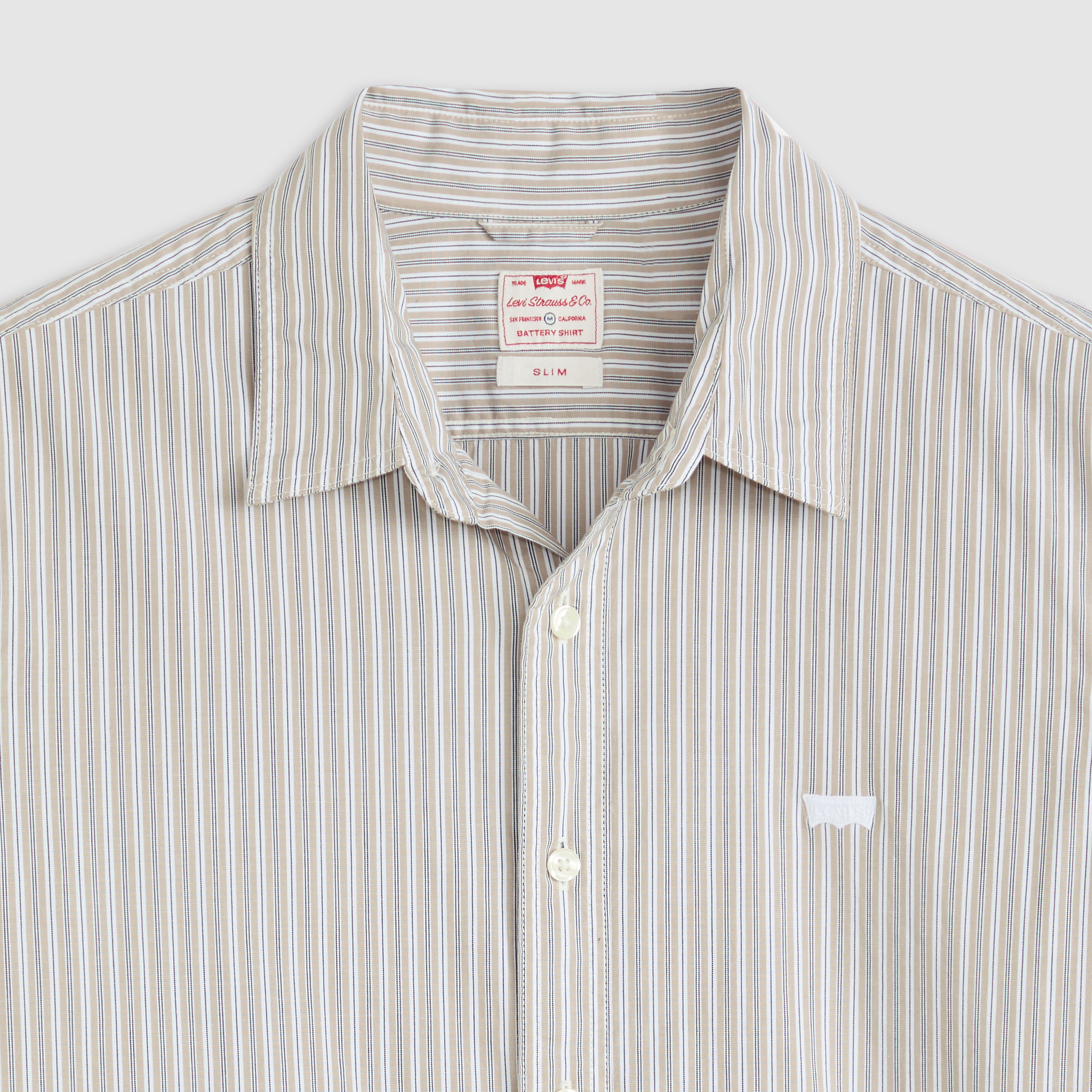 Battery Housemark Slim Fit overhemd 6